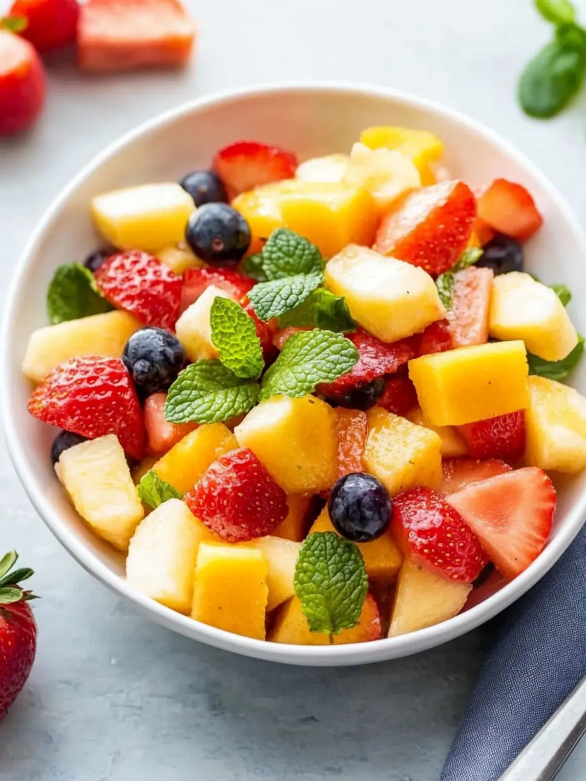 Delight Your Heart with Cardiac Diet Fresh Fruit Salad 2 Cardiac Diet Meal Fresh Fruit Salad with Mint