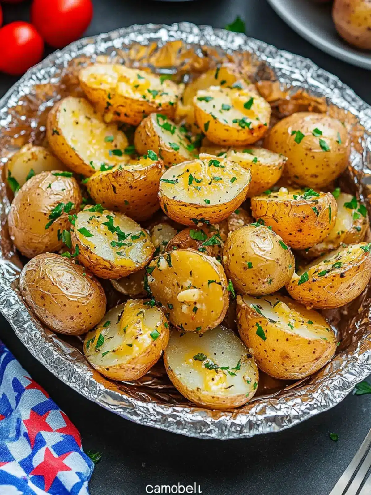 4th of July Garlic Butter Foil Packet Potatoes Everyone Will Love 2 4th of July Garlic Butter Foil Packet Potatoes