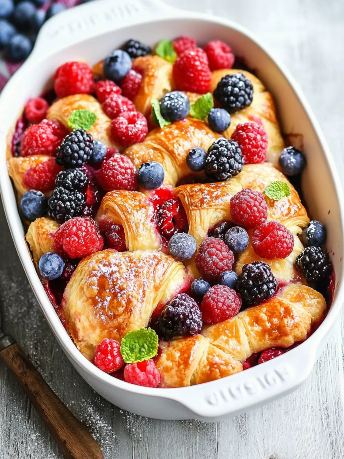 Delicious Berry Croissant Bake for Your Weekend Brunch Bliss 4 Berry Croissant Bake