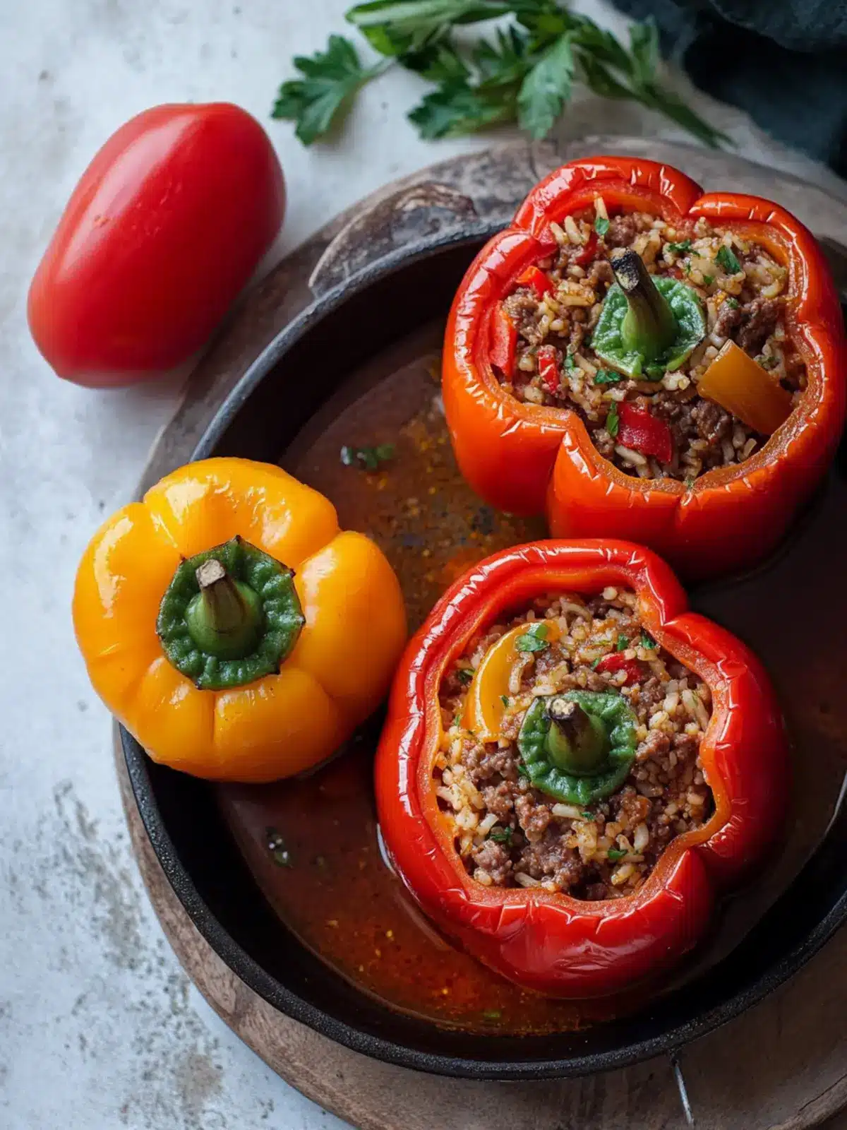 Savor Every Bite of Beef and Rice Stuffed Bell Peppers 2 Beef and Rice Stuffed Bell Peppers