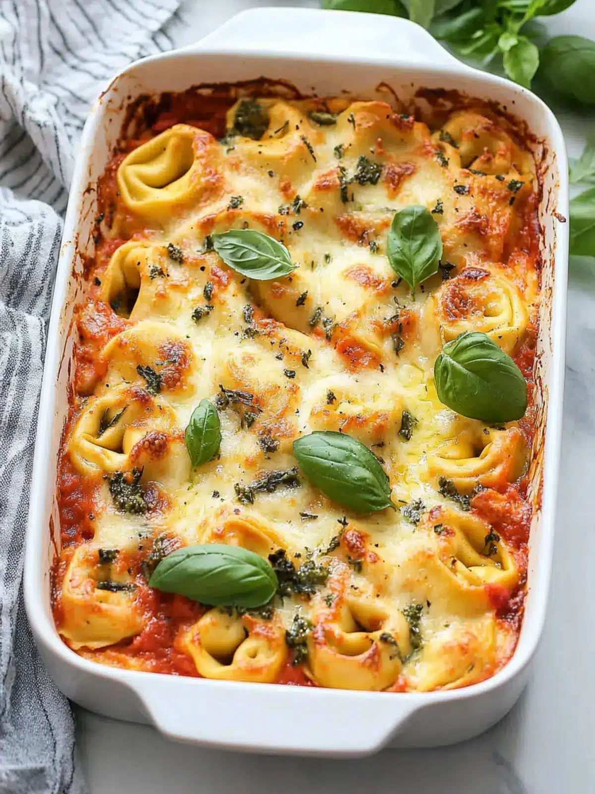 Summer Dinner Baked Tortellini Casserole – Only 5 Ingredients! 4 Summer Dinner Baked Tortellini Casserole – 5 Ingredients