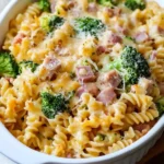 High Protein Broccoli Cheddar Ham Pasta Casserole Delight 4 High Protein Broccoli Cheddar Ham Pasta Casserole