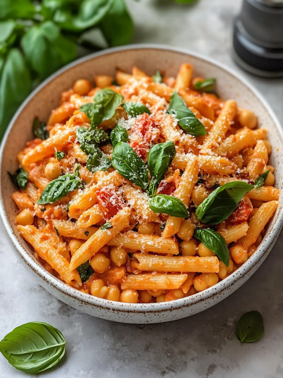 Healthy Dinner Creamy Tomato Basil Chickpea Pasta Delight 5 Healthy Dinner Creamy Tomato Basil Chickpea Pasta