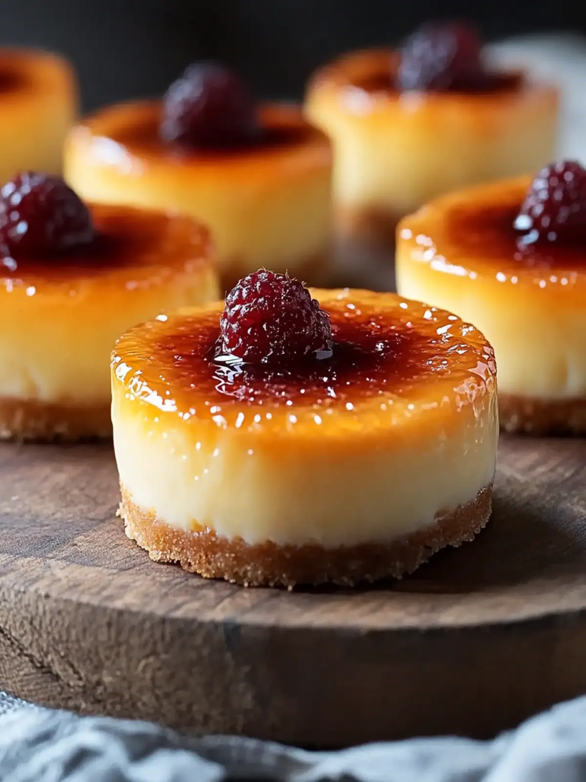 Sweet Mini Crème Brûlée Cheesecakes Recipe Delight at Home 2 Mini Crème Brûlée Cheesecakes Recipe Delight