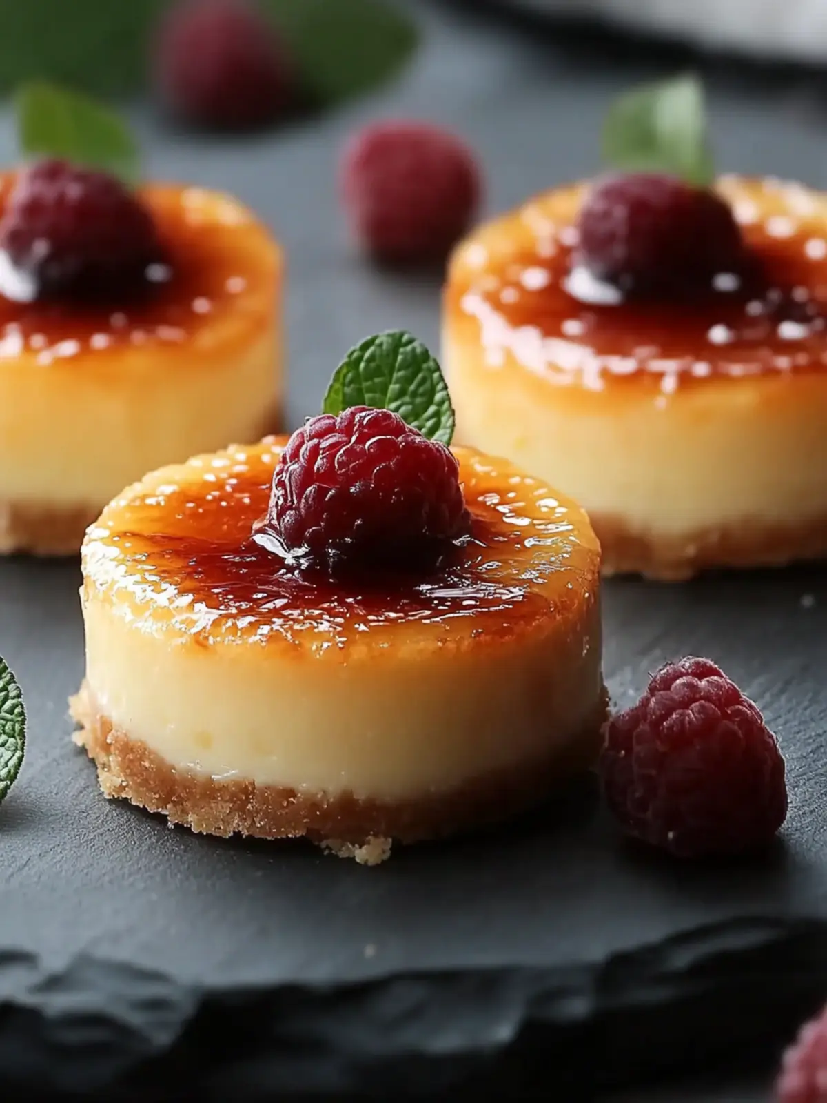 Sweet Mini Crème Brûlée Cheesecakes Recipe Delight at Home 5 Mini Crème Brûlée Cheesecakes Recipe Delight