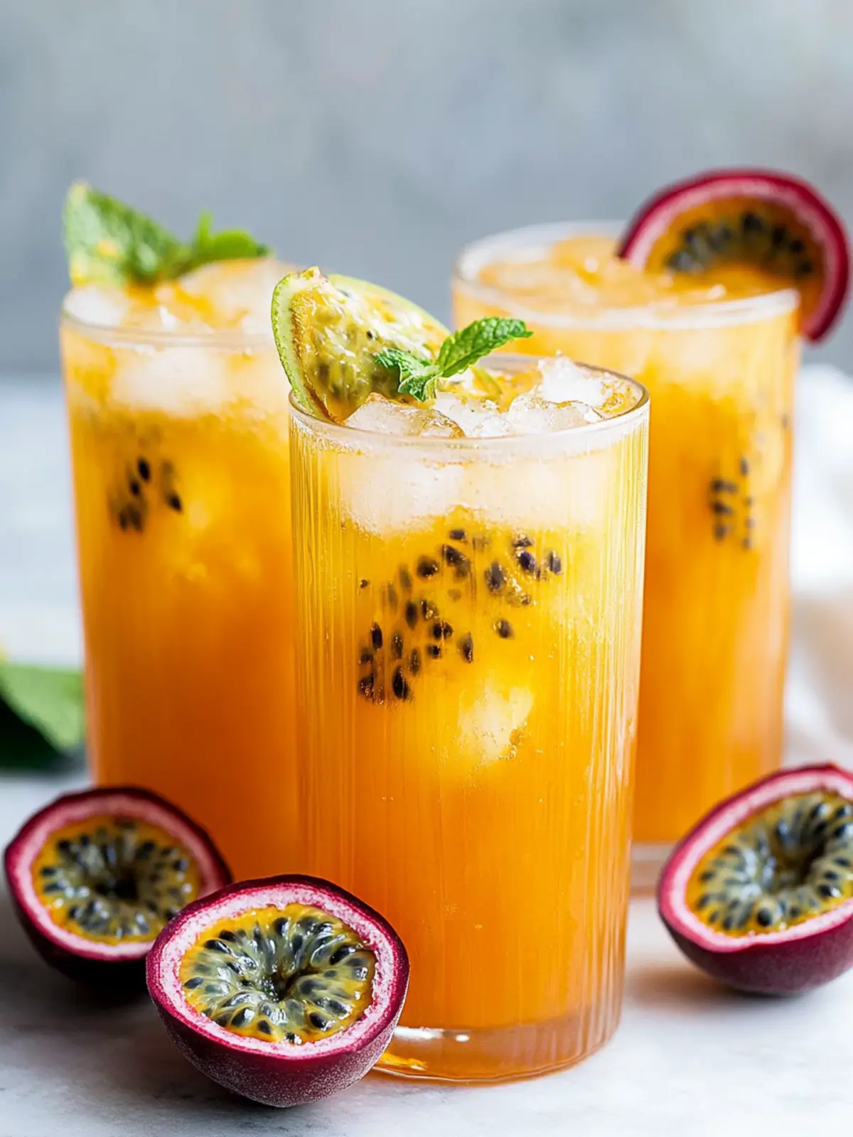 Healthy Drink Passion Fruit Iced Tea in 4 Easy Steps 2 Healthy Drink Passion Fruit Iced Tea (4 ingredients)