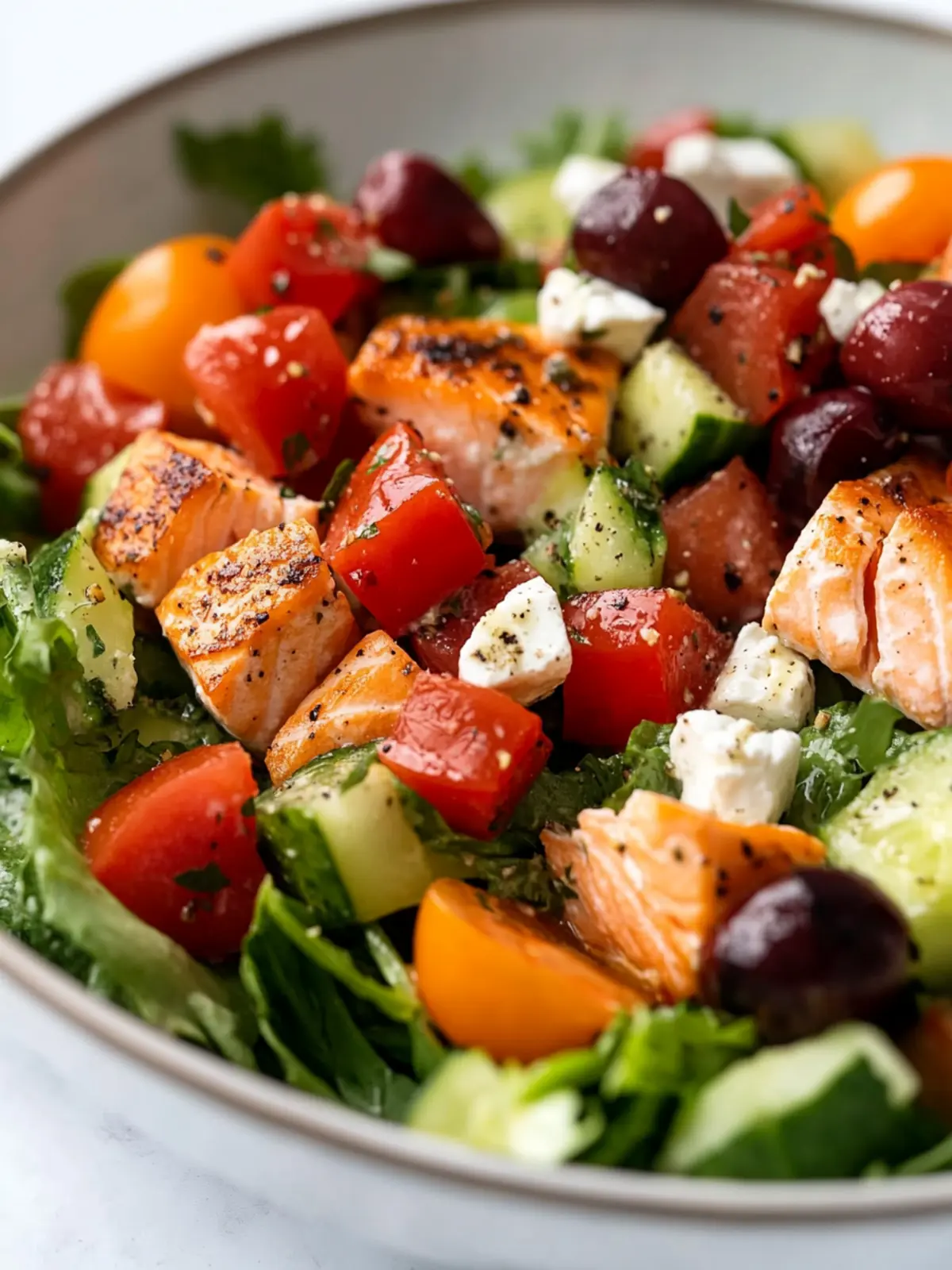 High Protein Mediterranean Salmon Salad Recipe You’ll Love 5 High Protein Mediterranean Salmon Salad Recipe