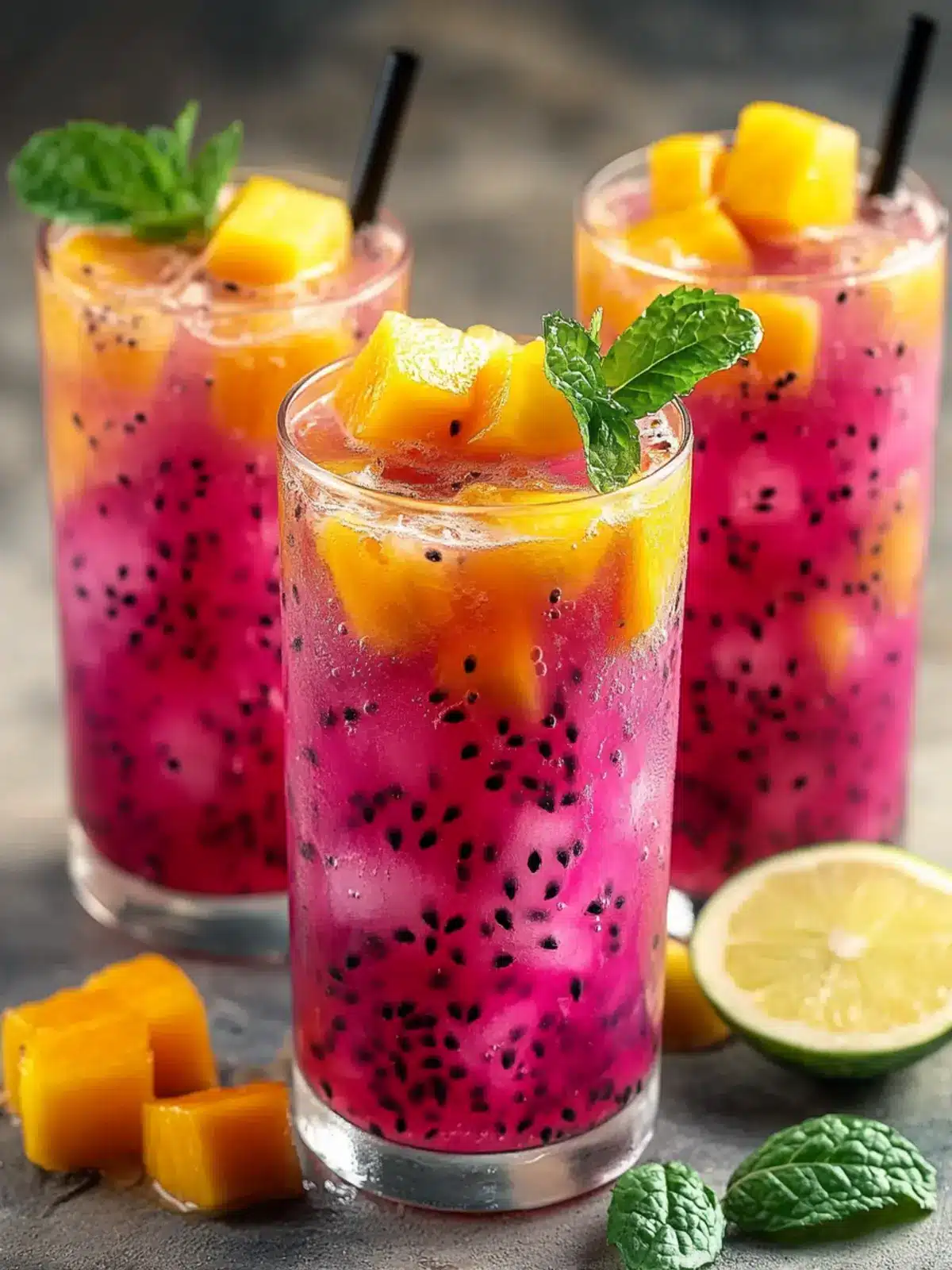 Refreshing Mango Dragon Fruit Refresher Recipe for Summer Bliss 3 Refreshing Mango Dragon Fruit Refresher Recipe for Summer Delight