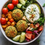 High Protein Mediterranean Baked Falafel Bowls Made Easy 3 High Protein Mediterranean Baked Falafel Bowls (Vegetarian Meal Prep)