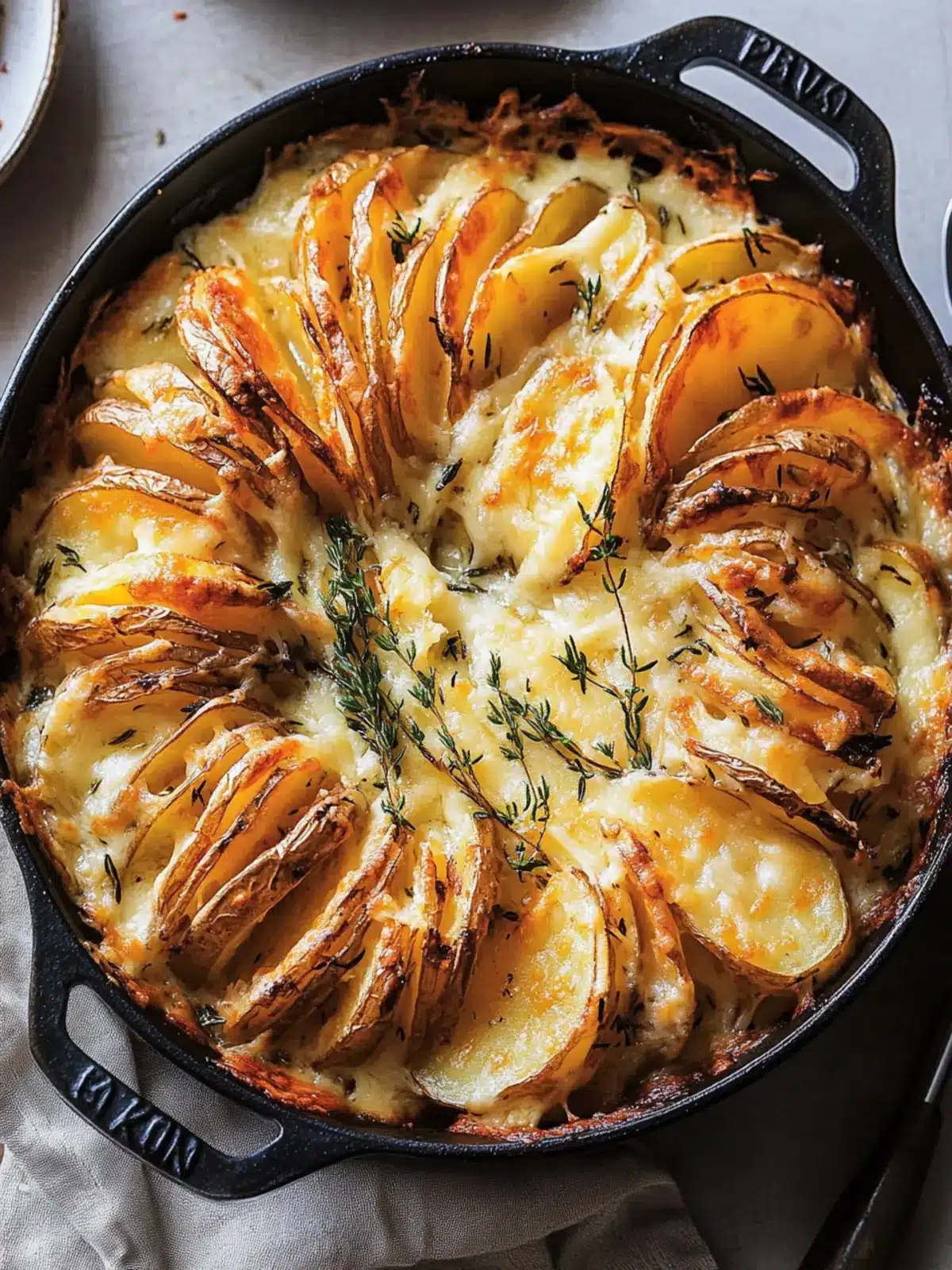 Cheese Herb Potato Gratin Side Dish to Wow Your Guests 3 Cheese Herb Potato Gratin Side Dish