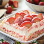 No Bake Strawberry Lasagna: A Dreamy Dessert Delight! 4 No bake Strawberry Lasagna