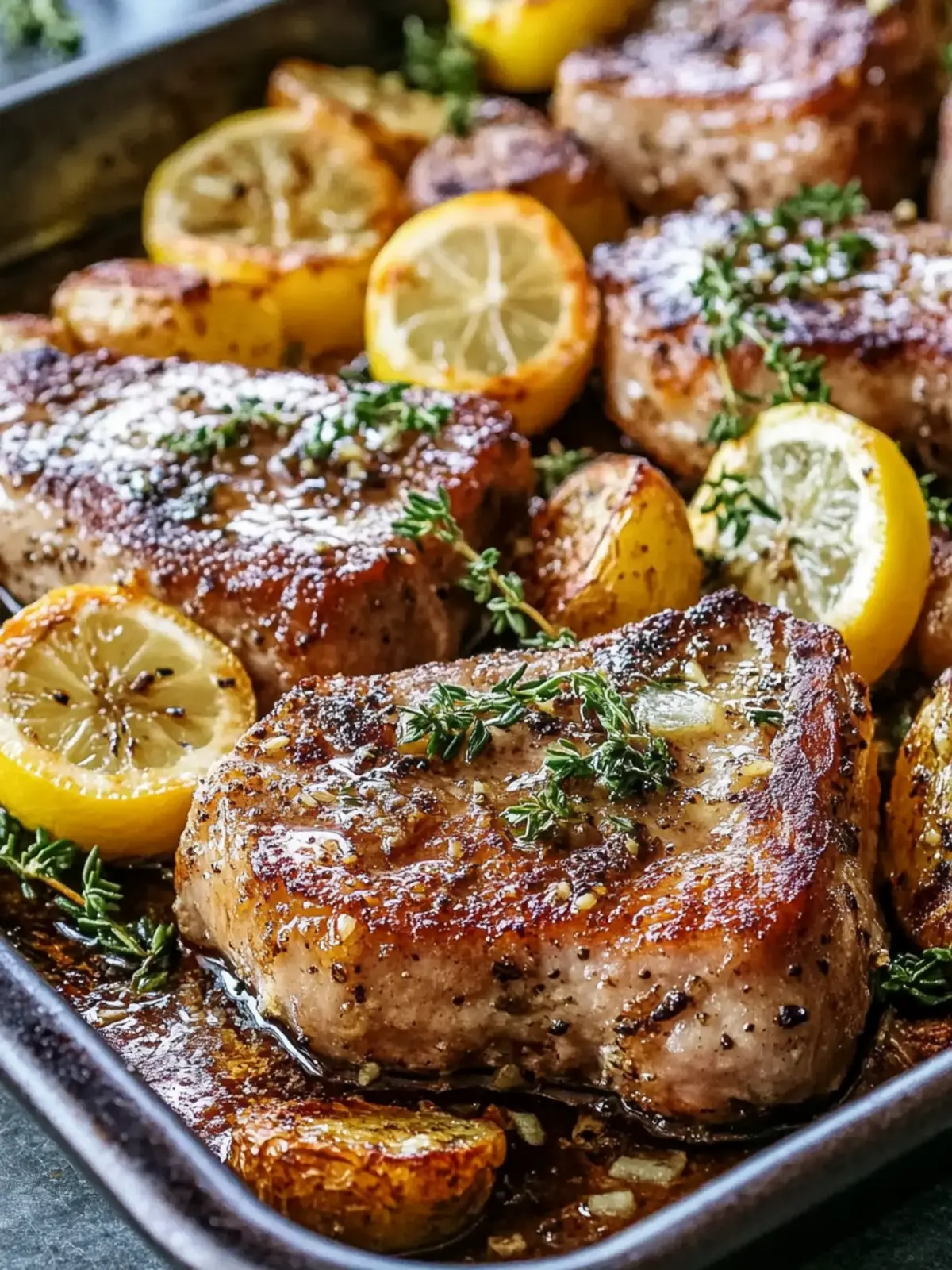 Juicy Air Fryer Sheet Pan Lemon Garlic Pork Chops Delight 5 Air Fryer Sheet Pan Lemon Garlic Pork Chops