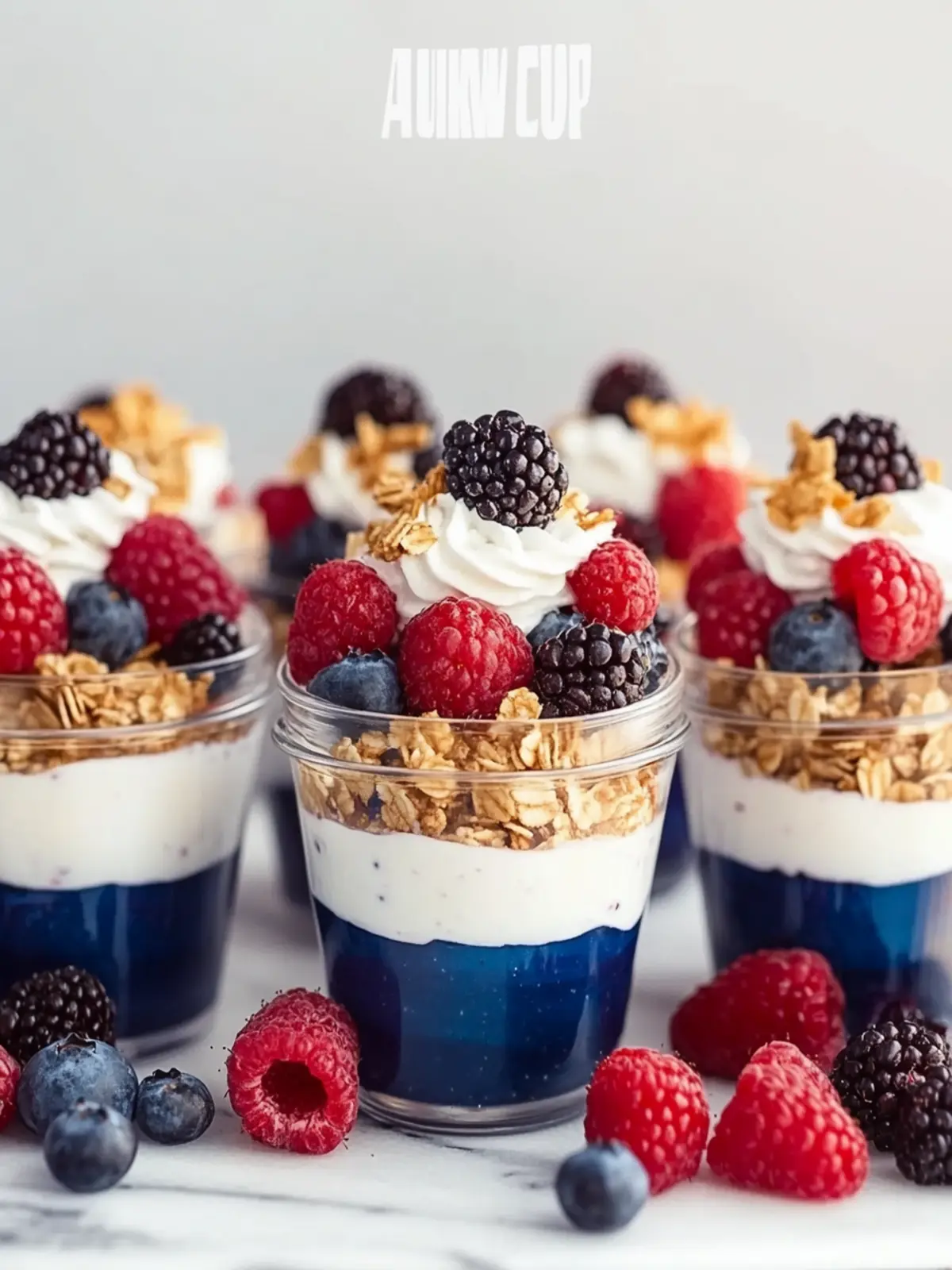 Celebrate with 4th of July Firework Berry Yogurt Parfait Cups 3 4th of July Firework Berry Yogurt Parfait Cups