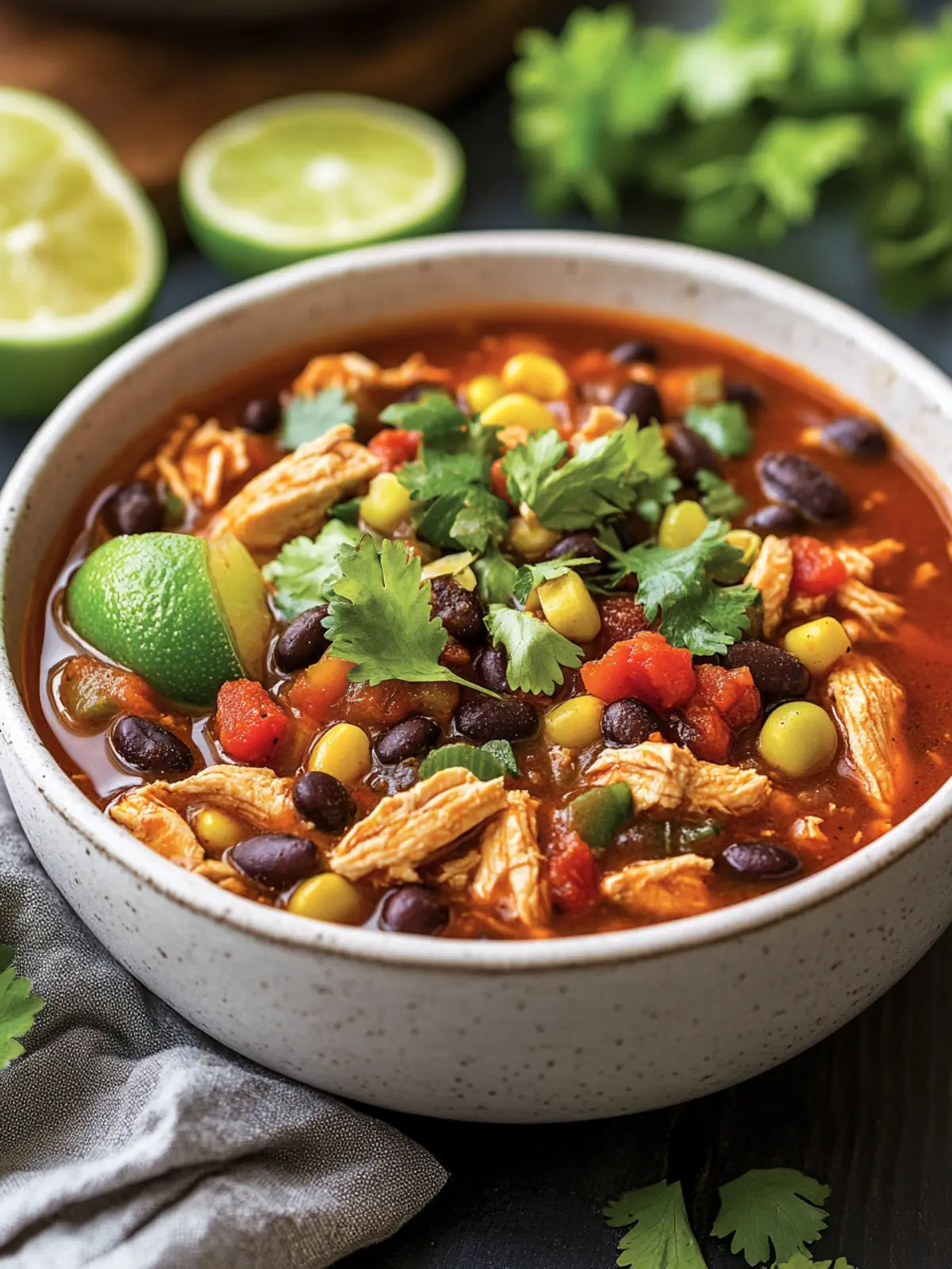 Low-Sodium Chicken Chili with Black Beans for Heart Health 3 cardiac diet recipes Low-Sodium Chicken Chili with Black Beans