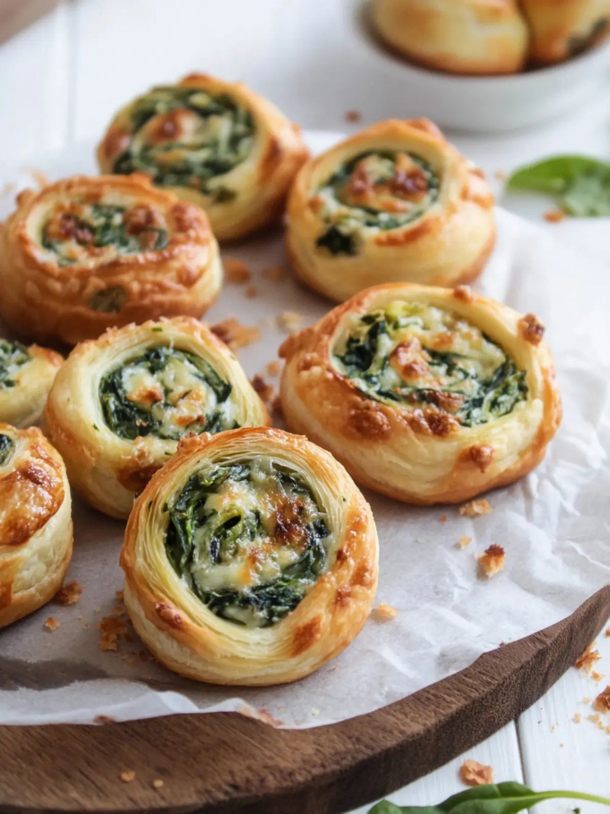 4th of July Spinach Artichoke Dip Pinwheels in Puff Pastry 4 4th of July Spinach Artichoke Dip Pinwheels With Puff Pastry