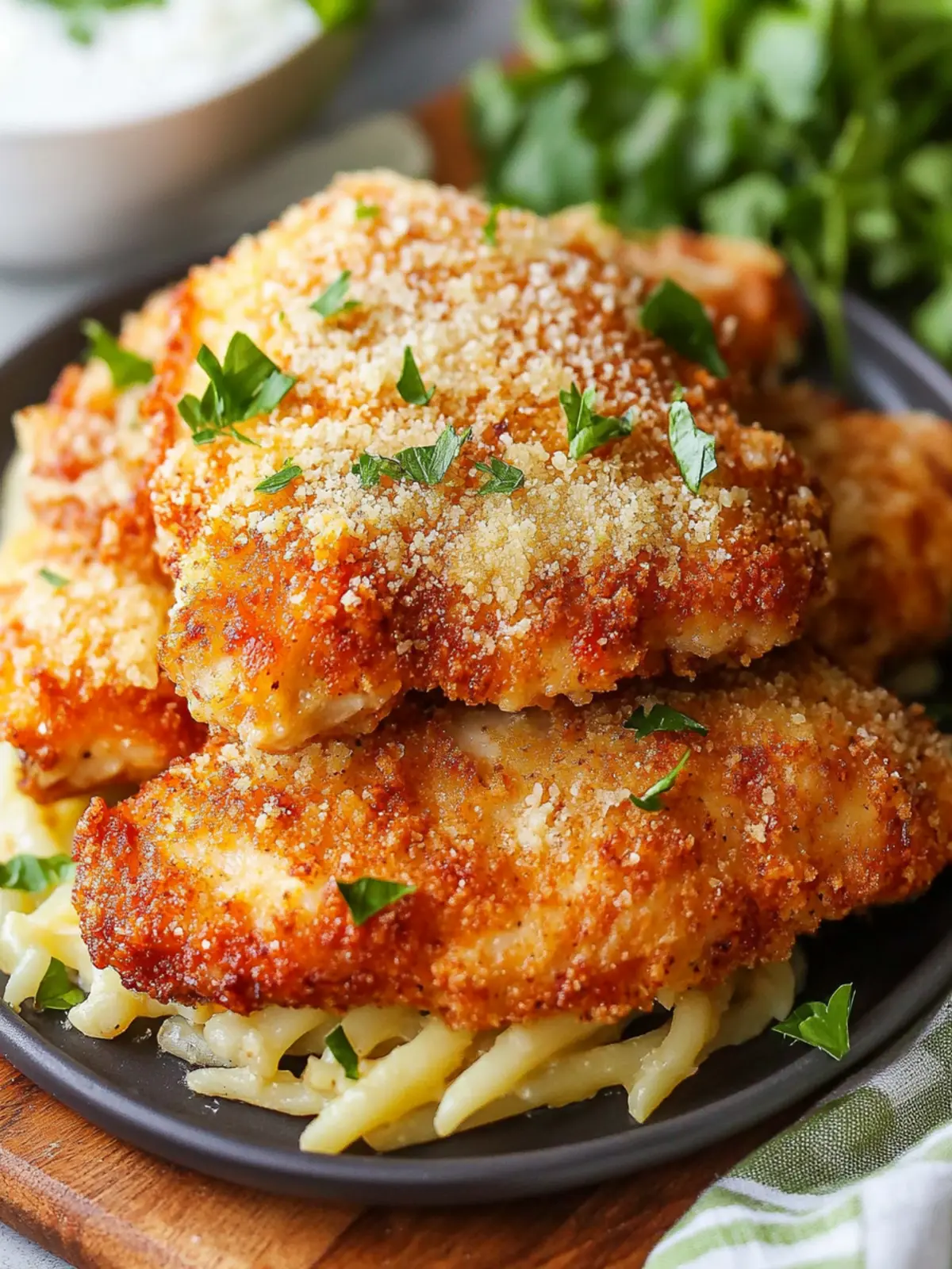 Crispy Air Fryer Parmesan Chicken in Just 13 Minutes! 2 Air Fryer Parmesan Chicken