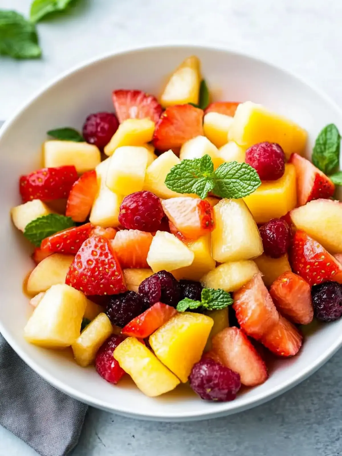 Delight Your Heart with Cardiac Diet Fresh Fruit Salad 5 Cardiac Diet Meal Fresh Fruit Salad with Mint