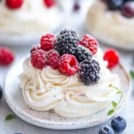 Delightful 4th of July Berries and Cream Meringue Nests 4 4th of July Berries and Cream Meringue Nests