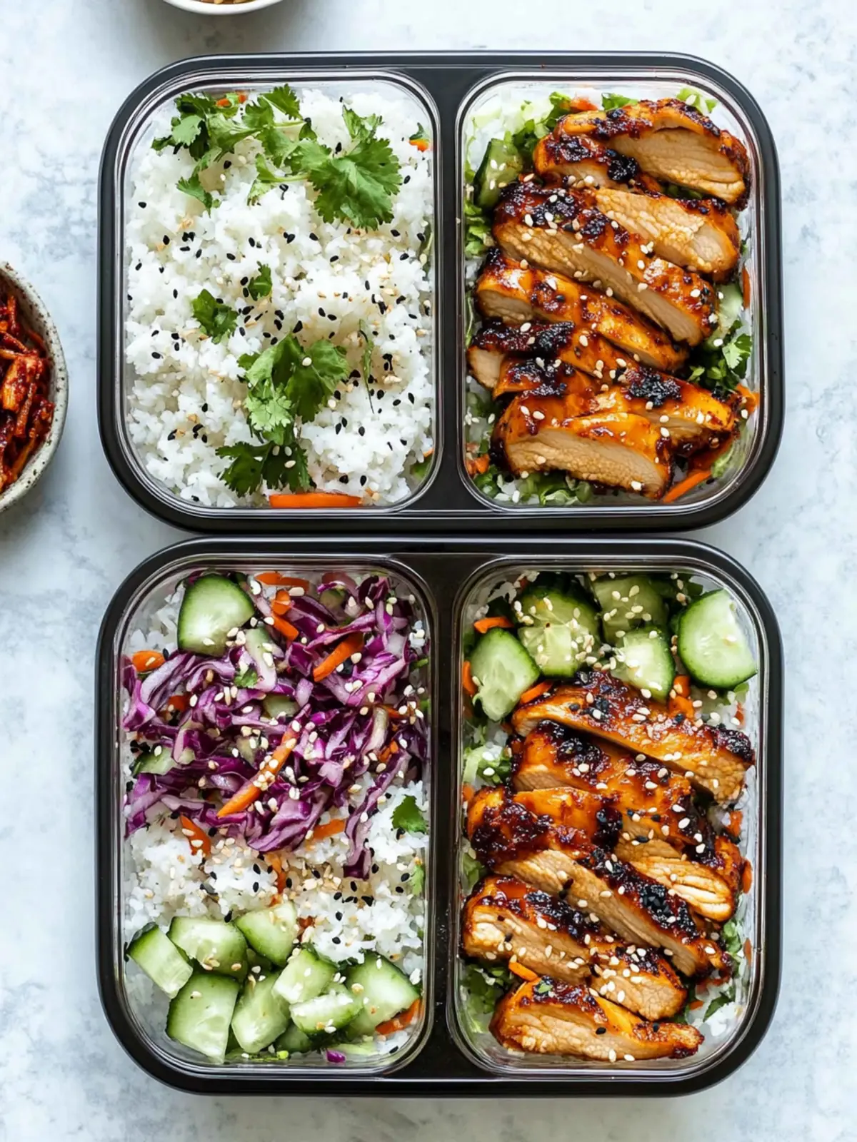High Protein Korean Chicken Meal Prep Bowls for Busy Days 3 High Protien Korean Chicken Meal Prep Bowls