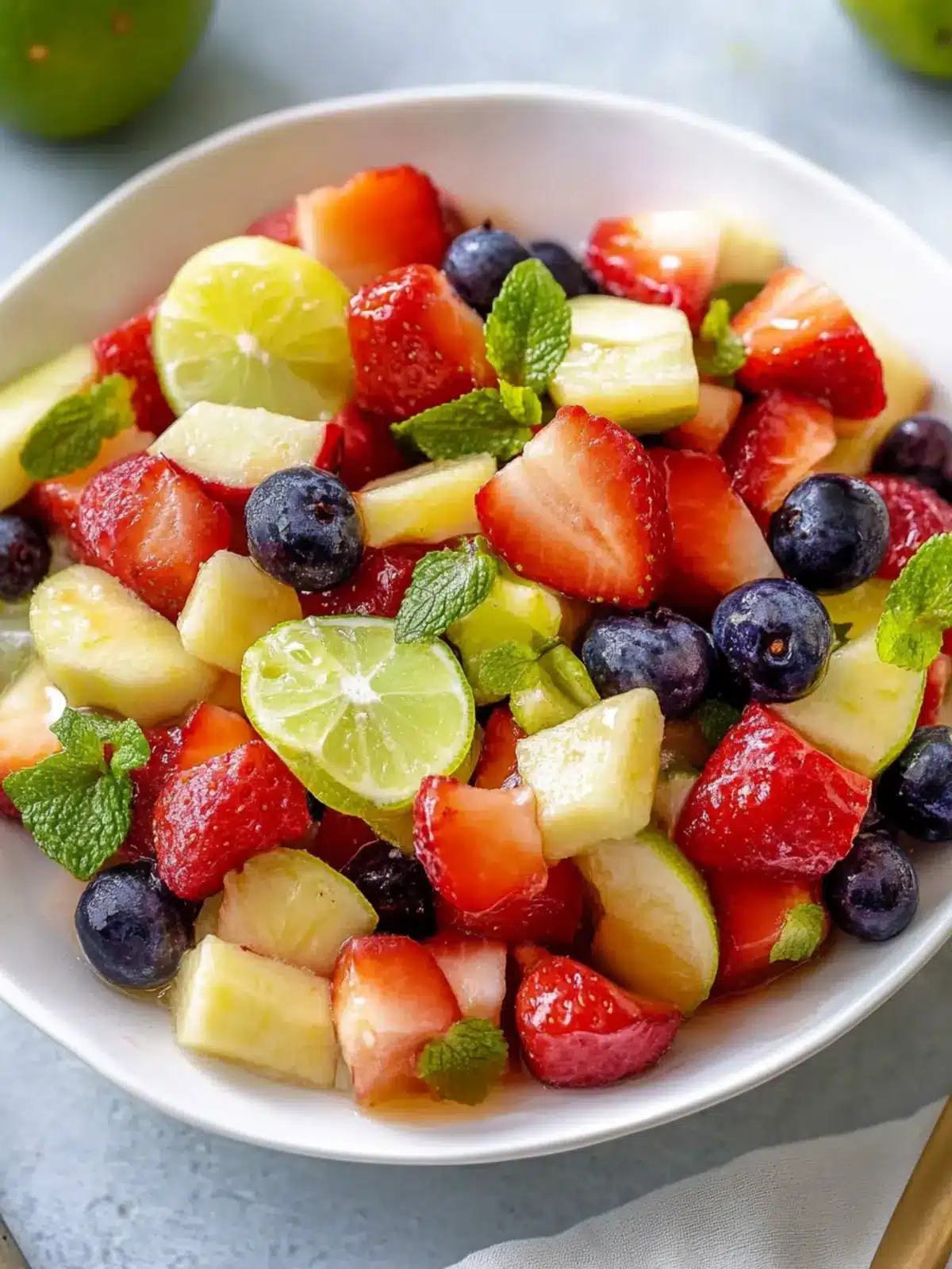 Delicious Fruit Salad with Honey Lime Bliss to Brighten Your Day 4 Fruit Salad Honey Lime