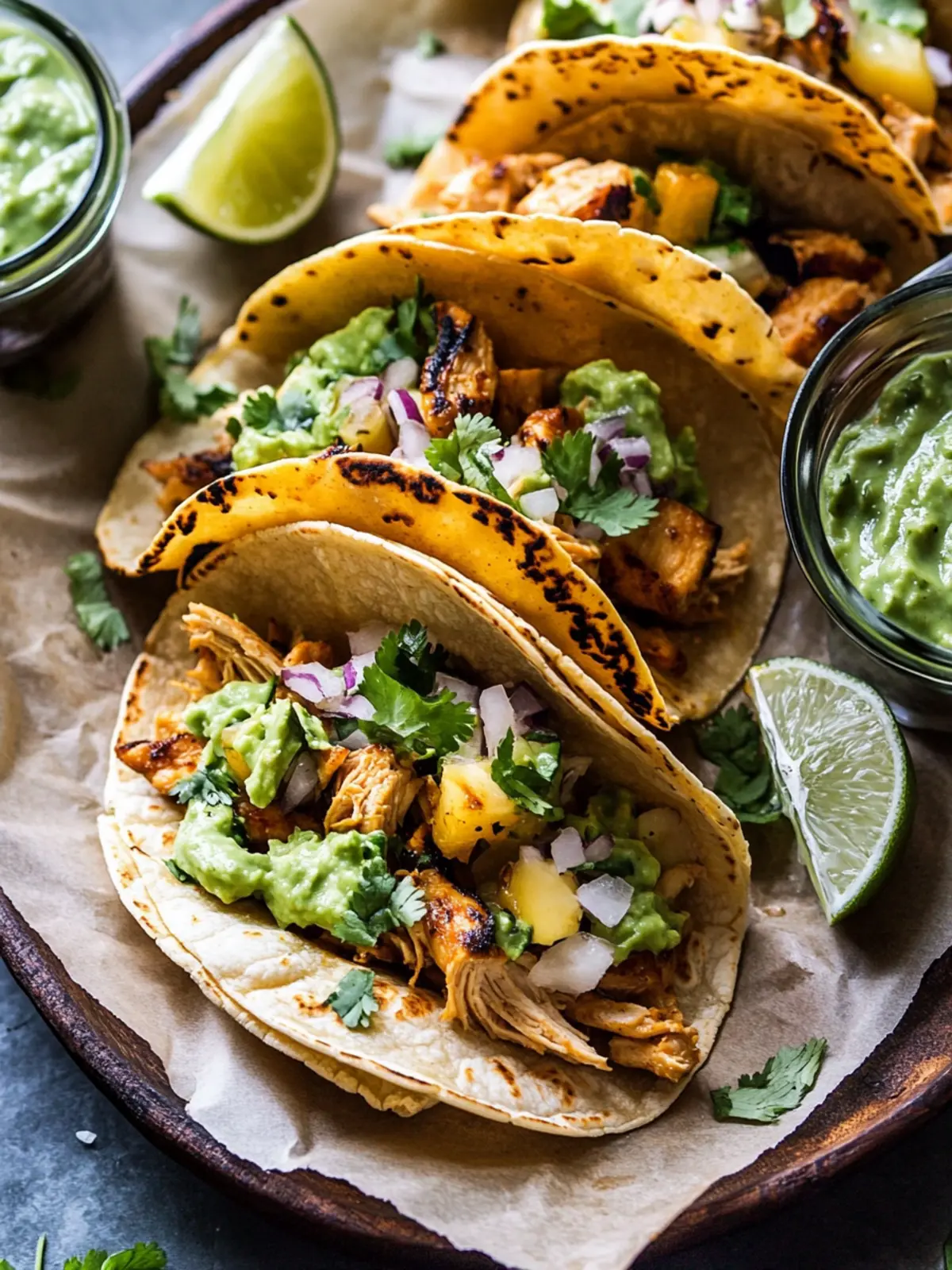 Freezer Meal Hawaiian Chicken Tacos for Easy Weeknight Dinners 4 Freezer Meal Hawaiian Chicken Tacos