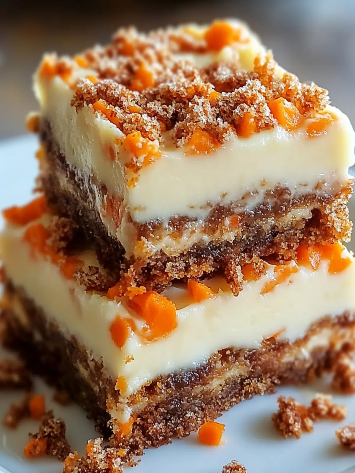 Irresistibly Indulgent Carrot Cake Cream Cheese Bars to Crave 3 Irresistibly Indulgent Carrot Cake Cream Cheese Bars