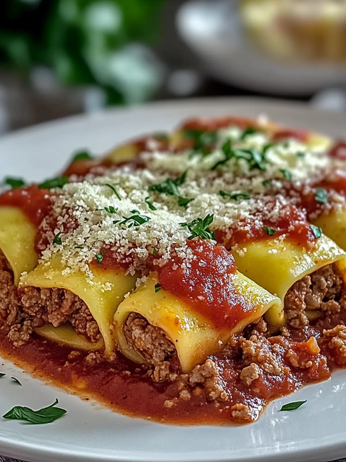 Mouthwatering Stuffed Manicotti with Meat Sauce Delight 4 Stuffed Manicotti with Meat Sauce