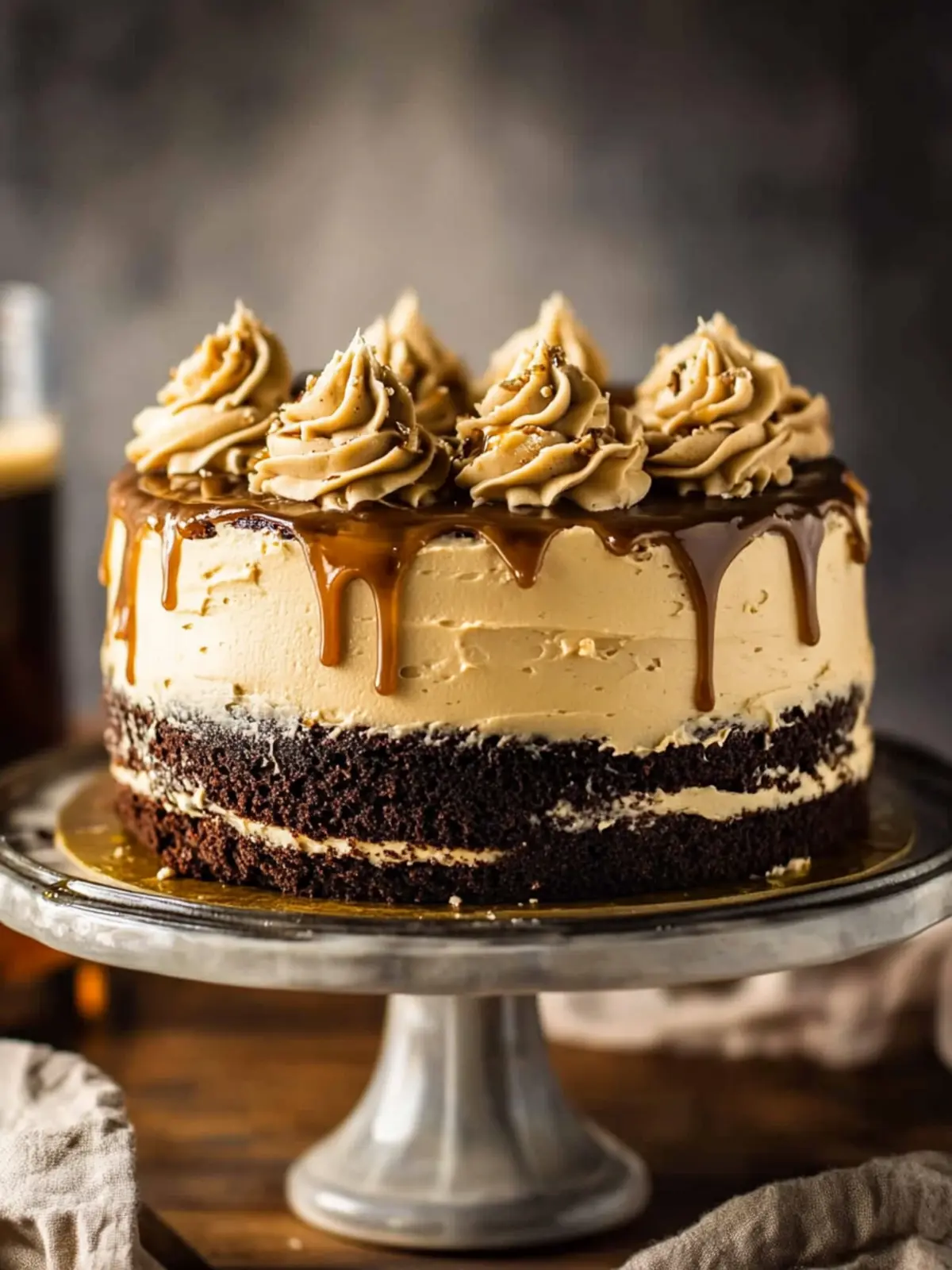 Indulge in Chocolate Whiskey Cake with Salted Caramel Bliss 5 Chocolate Whiskey Cake with Salted Caramel Buttercream