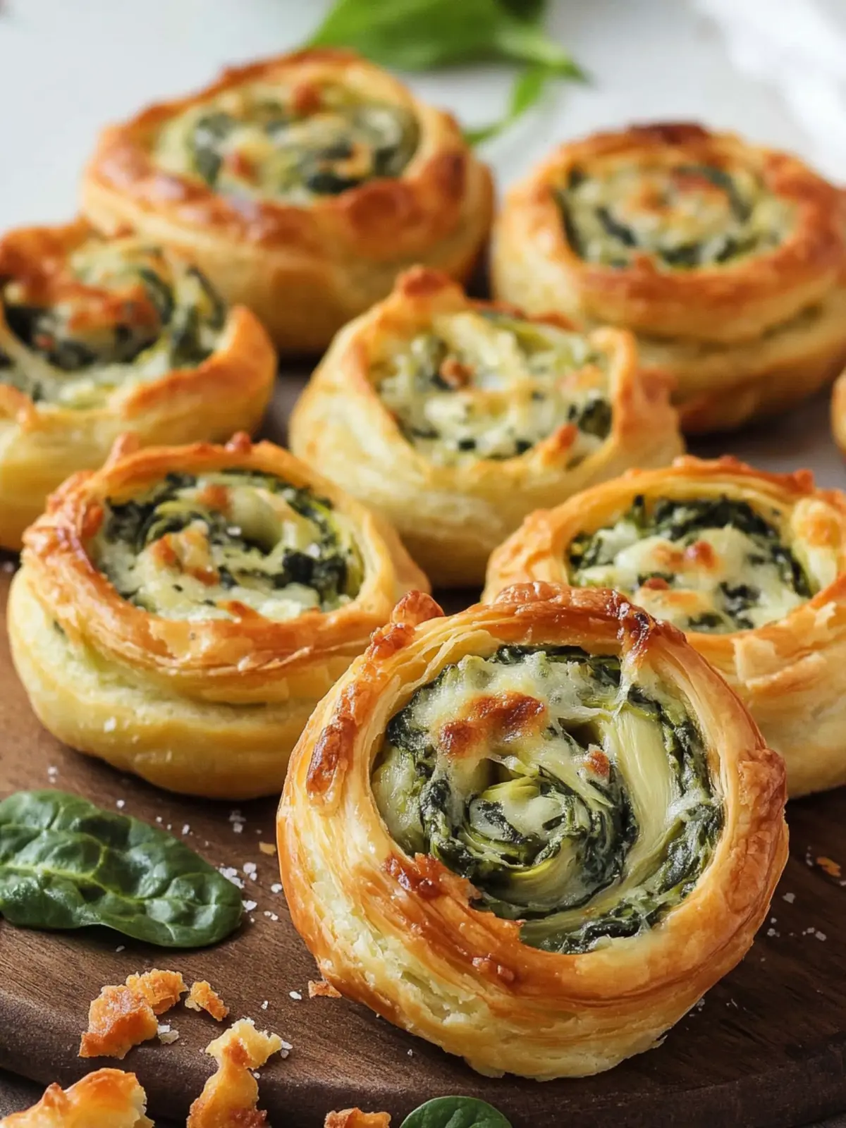 4th of July Spinach Artichoke Dip Pinwheels in Puff Pastry 5 4th of July Spinach Artichoke Dip Pinwheels With Puff Pastry