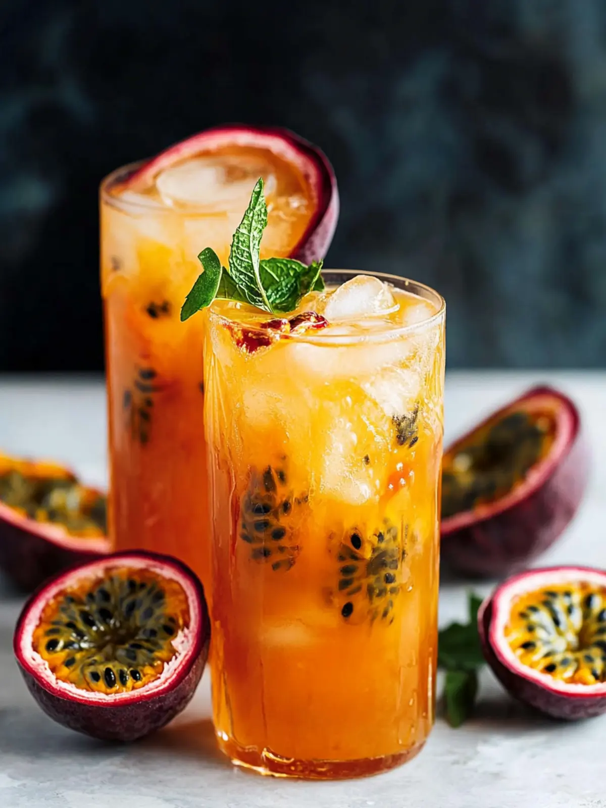 Healthy Drink Passion Fruit Iced Tea in 4 Easy Steps 3 Healthy Drink Passion Fruit Iced Tea (4 ingredients)