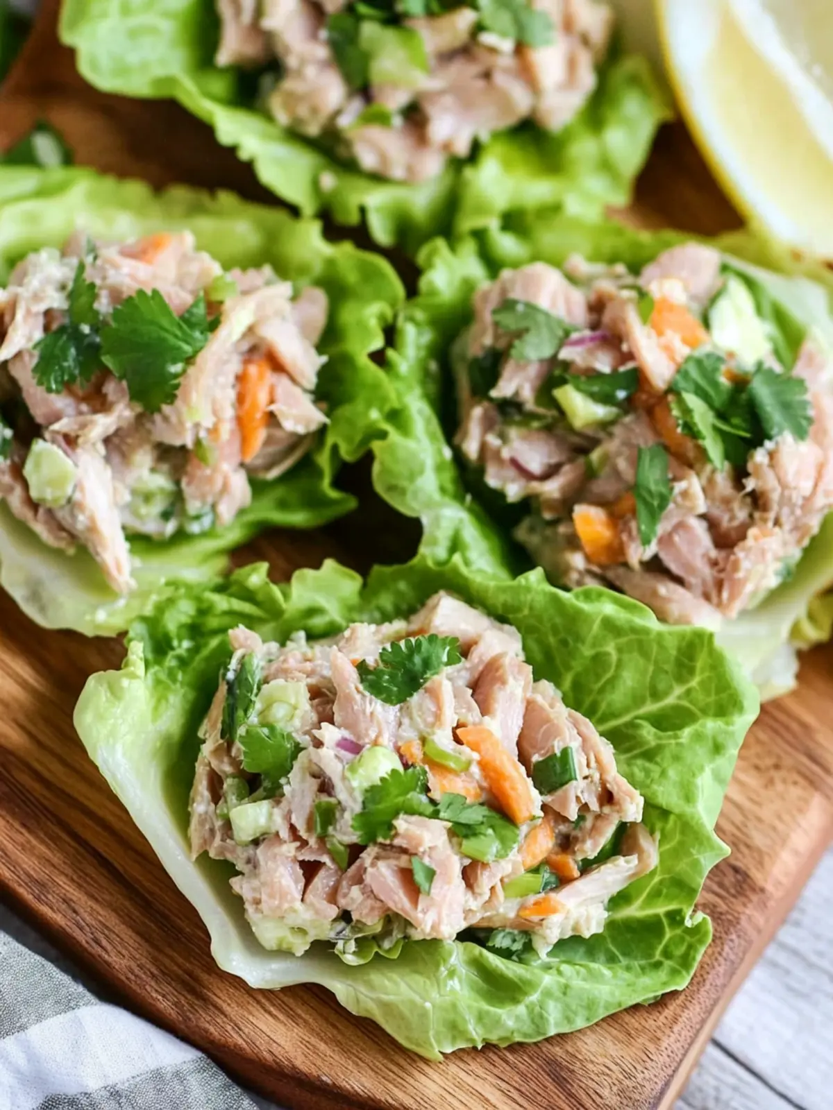 Delicious Tuna Lettuce Wraps for a Fresh Homemade Bite 2 Tuna Lettuce Wraps