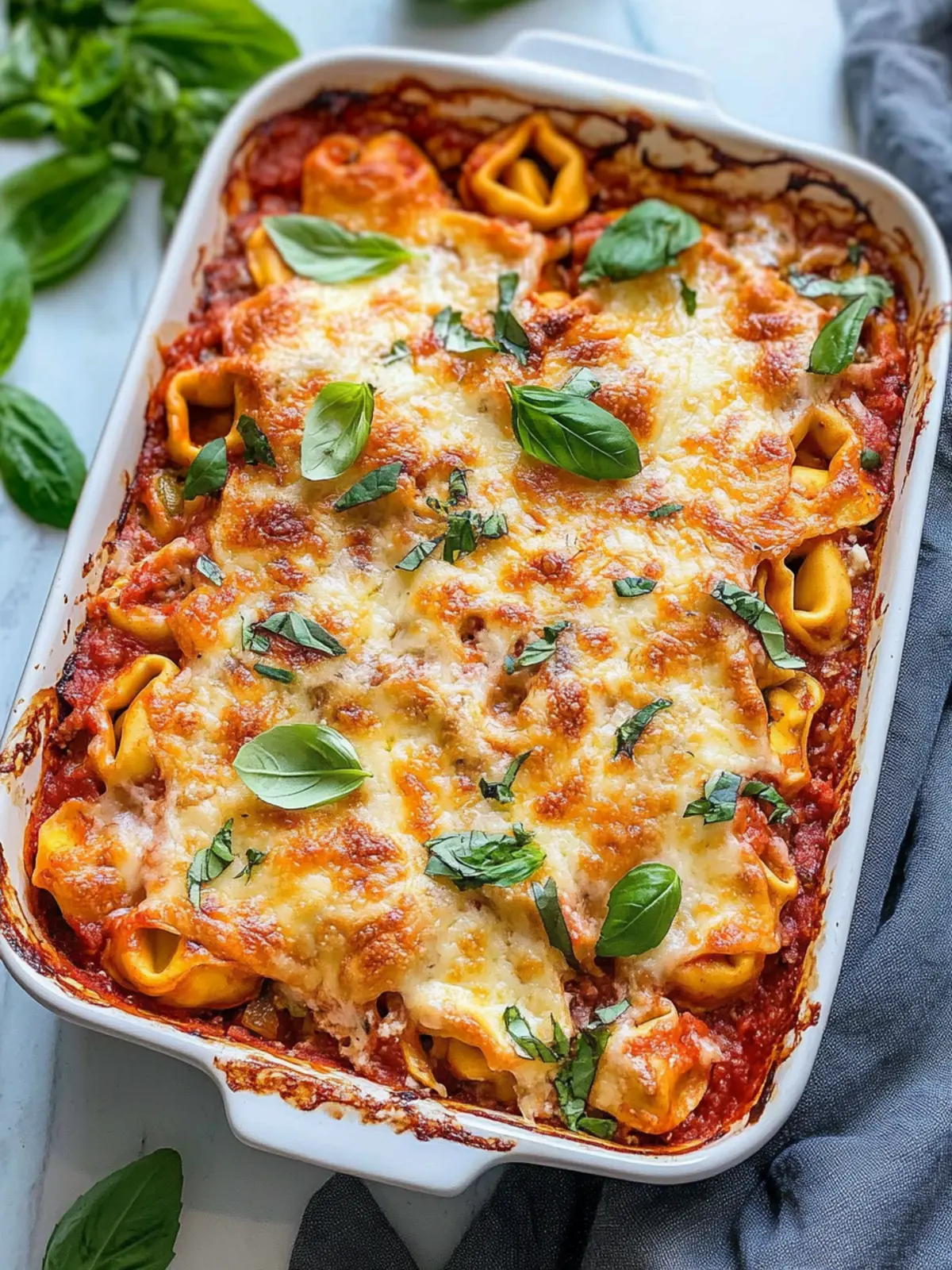 Summer Dinner Baked Tortellini Casserole – Only 5 Ingredients! 5 Summer Dinner Baked Tortellini Casserole – 5 Ingredients