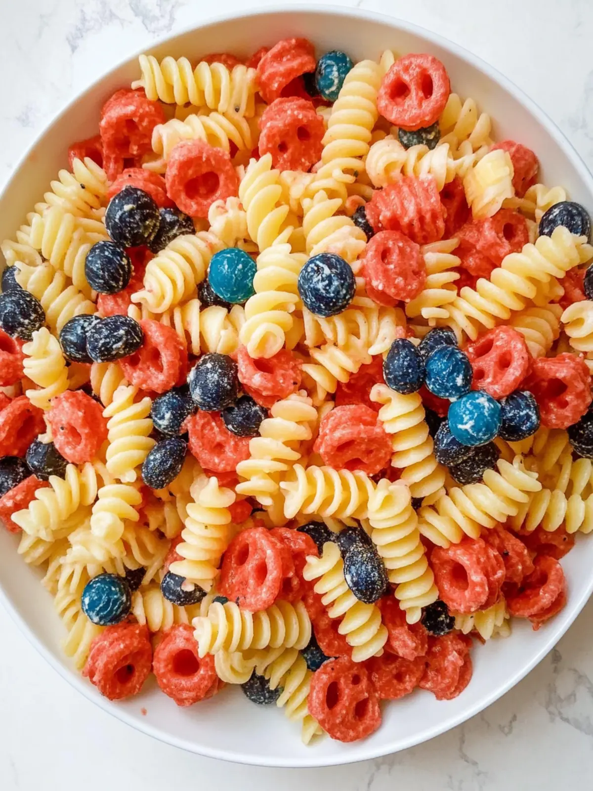 Incredible 4th of July Red White and Blue Pasta Salad Delight 5 4th of July RED WHITE AND BLUE PASTA SALAD