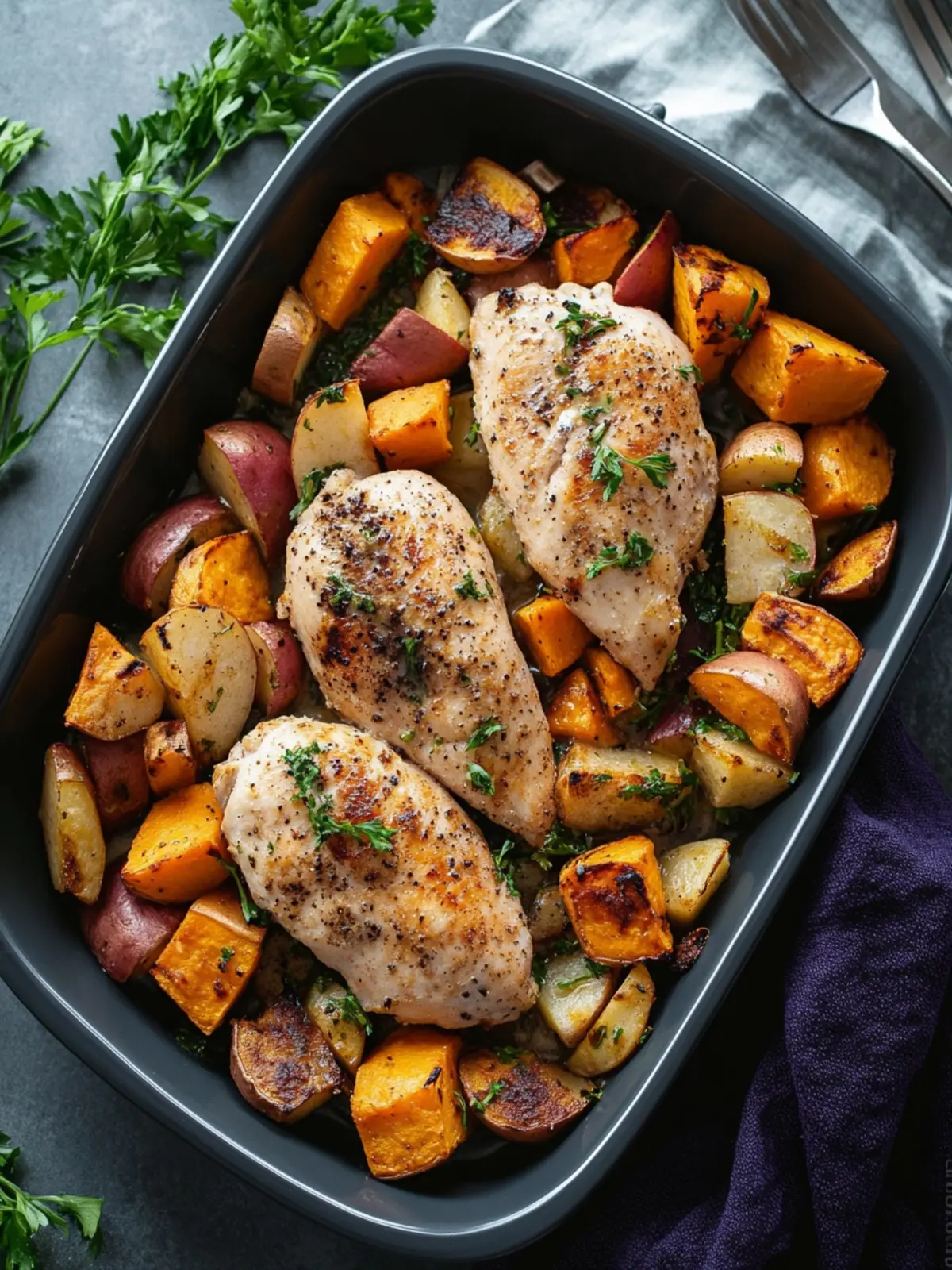 High Protein Chicken with Sweet Potatoes and Apples Delight 4 High Protein Chicken with Sweet Potatoes and Apples