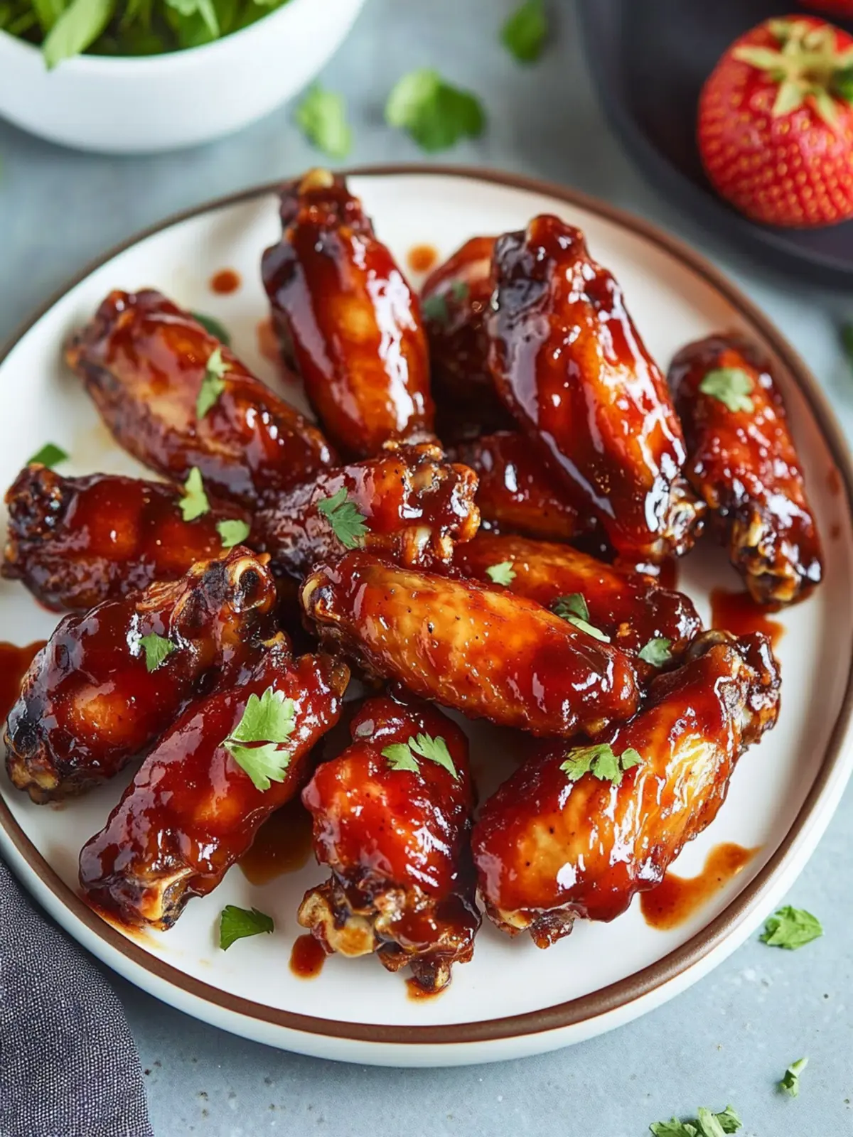 Sticky Strawberry Barbecue Hot Wings for Epic Flavor Fun 2 Sticky Strawberry Barbecue Hot Wings