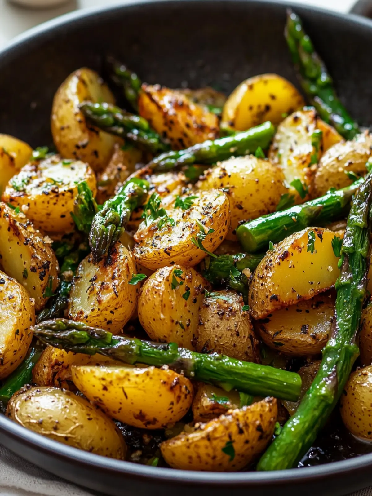 Elevate Dinner with One-Pan Garlic Potatoes & Asparagus 4 One-Pan Garlic Potatoes & Asparagus