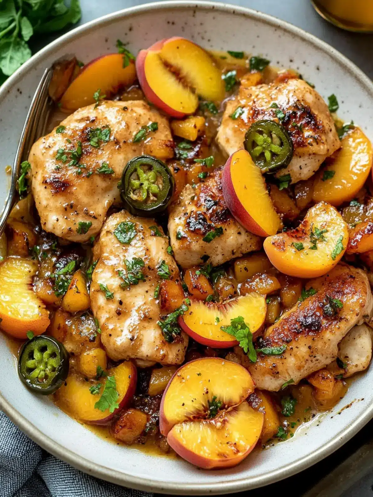 Sweet and Spicy Jalapeno Peach Chicken for a Zesty Dinner 3 Jalapeno Peach Chicken