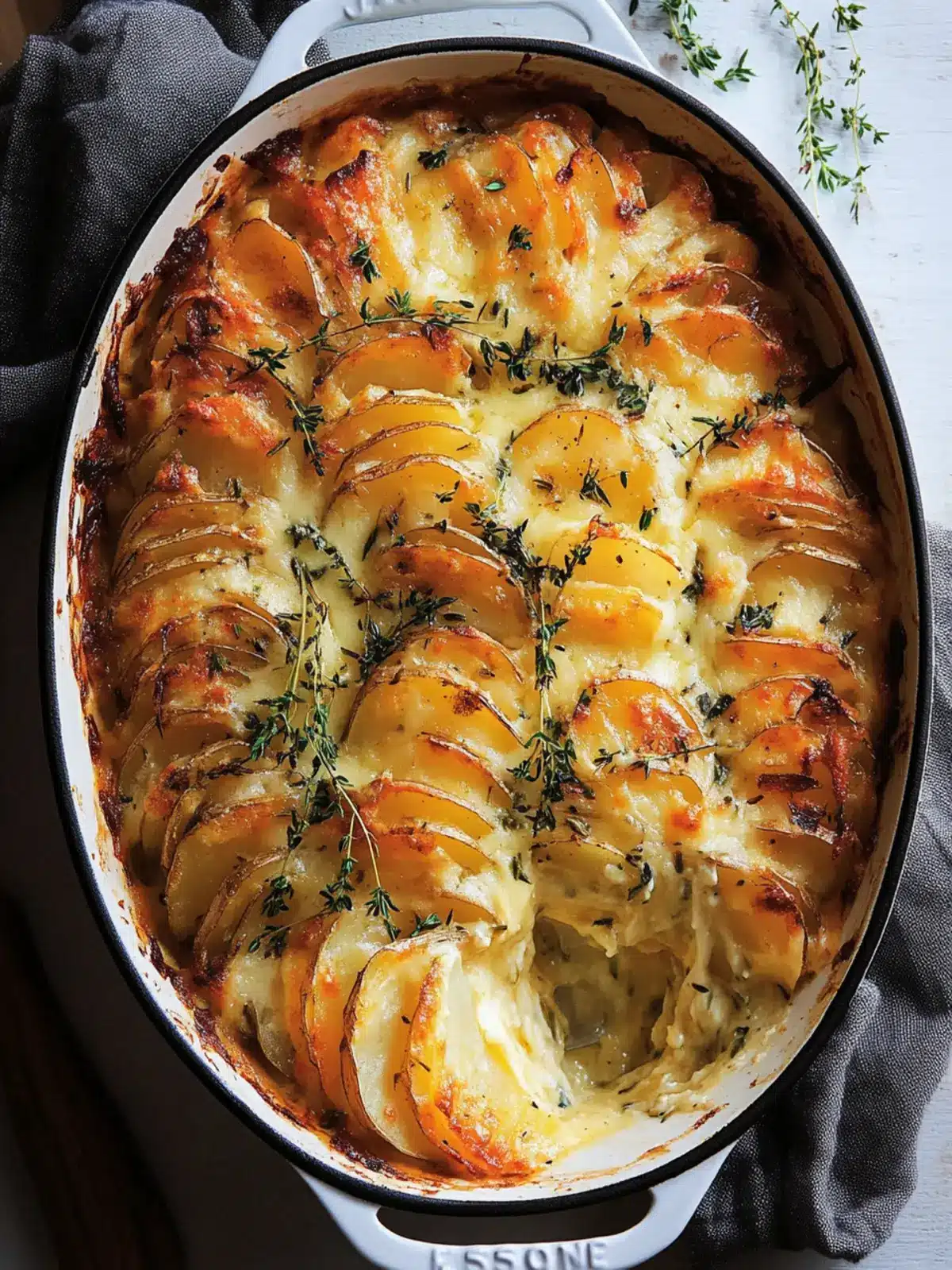 Cheese Herb Potato Gratin Side Dish to Wow Your Guests 4 Cheese Herb Potato Gratin Side Dish