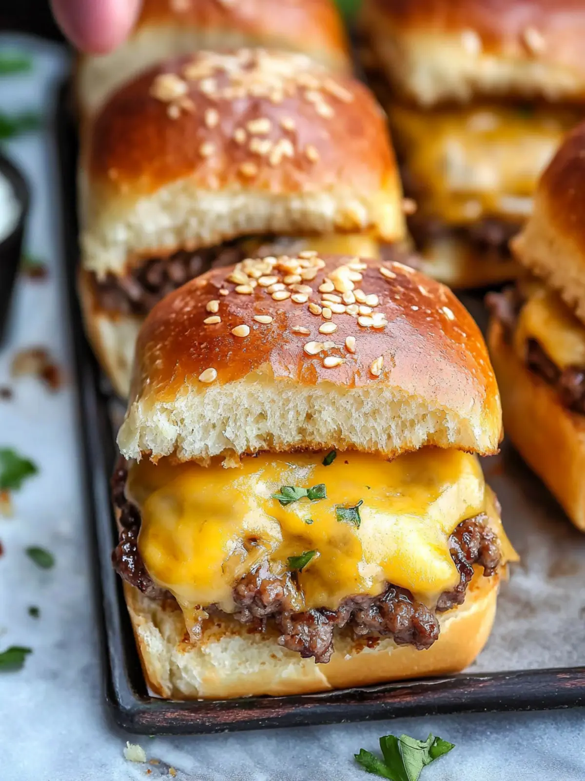 Hawaiian Roll Cheeseburger Sliders: Irresistibly Cheesy Treats 5 Hawaiian Roll Cheeseburger Sliders