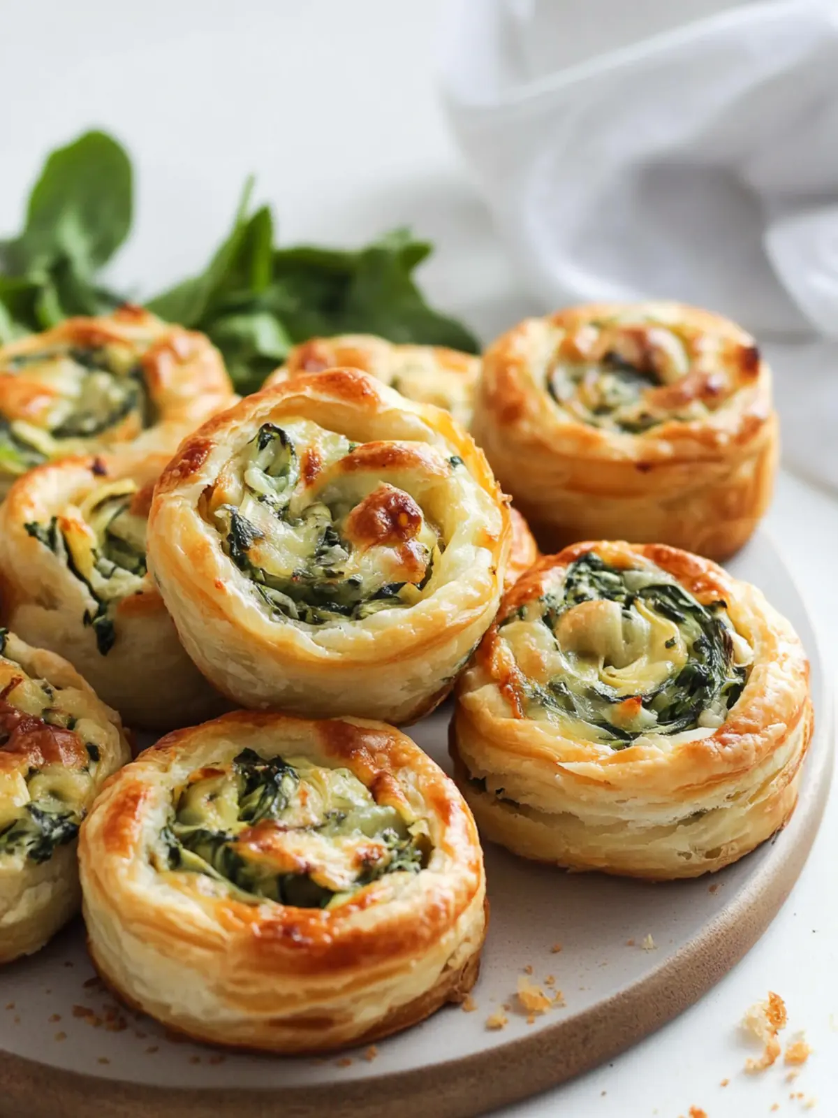 4th of July Spinach Artichoke Dip Pinwheels in Puff Pastry 3 4th of July Spinach Artichoke Dip Pinwheels With Puff Pastry