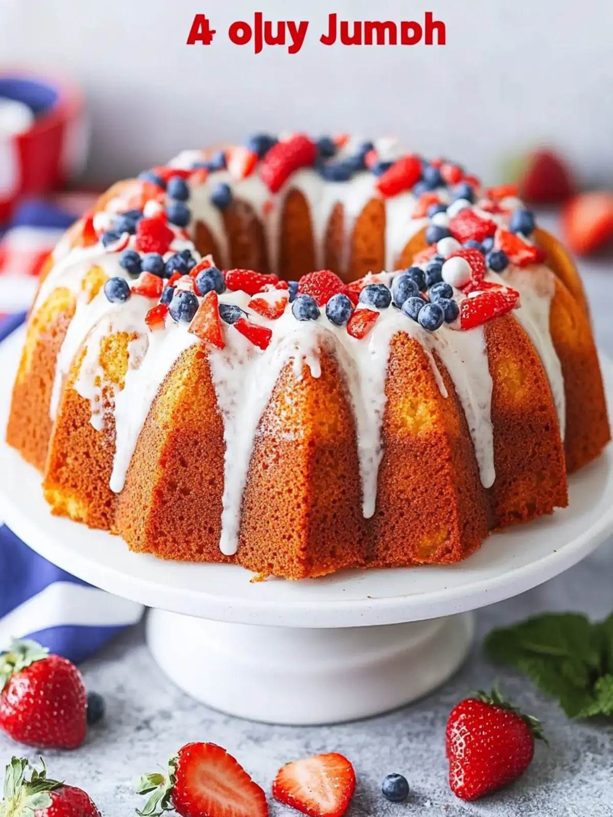 Delicious 4th of July Bundt Cake with Fun Sprinkles! 3 4th of July Bundt Cake