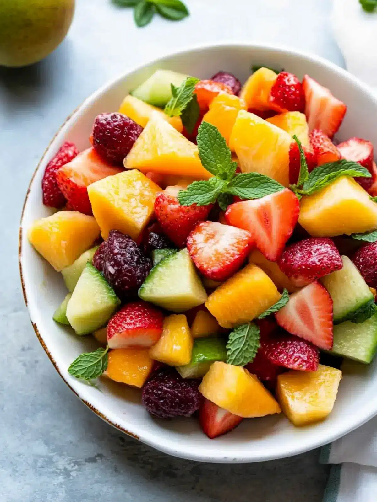 Delight Your Heart with Cardiac Diet Fresh Fruit Salad 4 Cardiac Diet Meal Fresh Fruit Salad with Mint