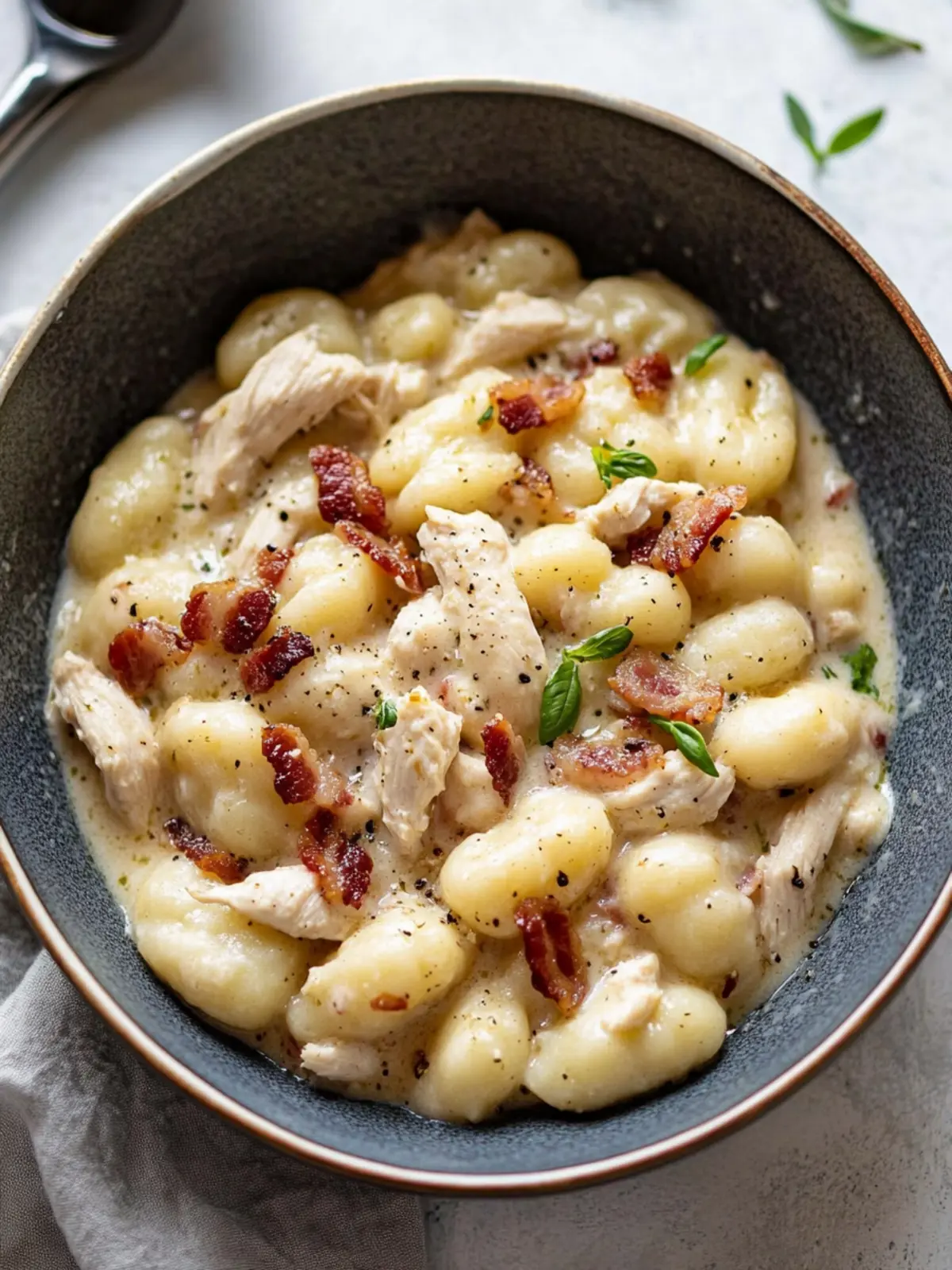 Deliciously Creamy Chicken Bacon Gnocchi in Just 15 Minutes 4 Chicken Bacon Gnocchi