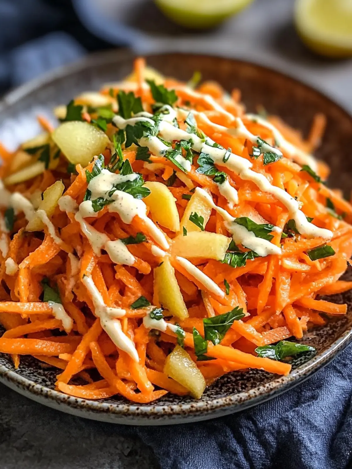 Delicious Crunchy Apple Carrot Salad with Creamy Citrus Dressing 5 Crunchy Apple Carrot Salad with Creamy Citrus Dressing