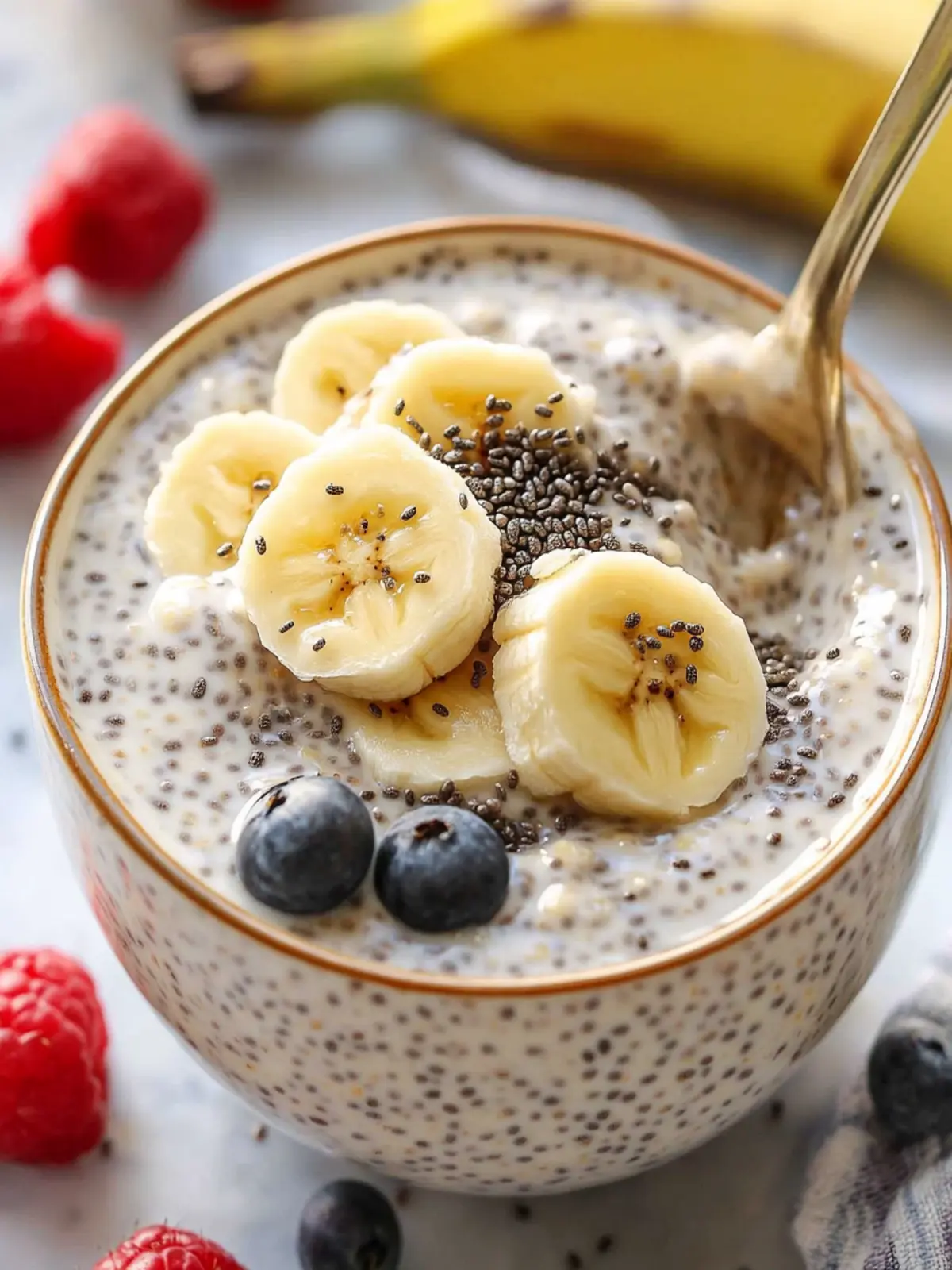 Creamy Banana Chia Pudding with Greek Yogurt for Blissful Indulgence 2 Creamy Banana Chia Pudding with Greek Yogurt