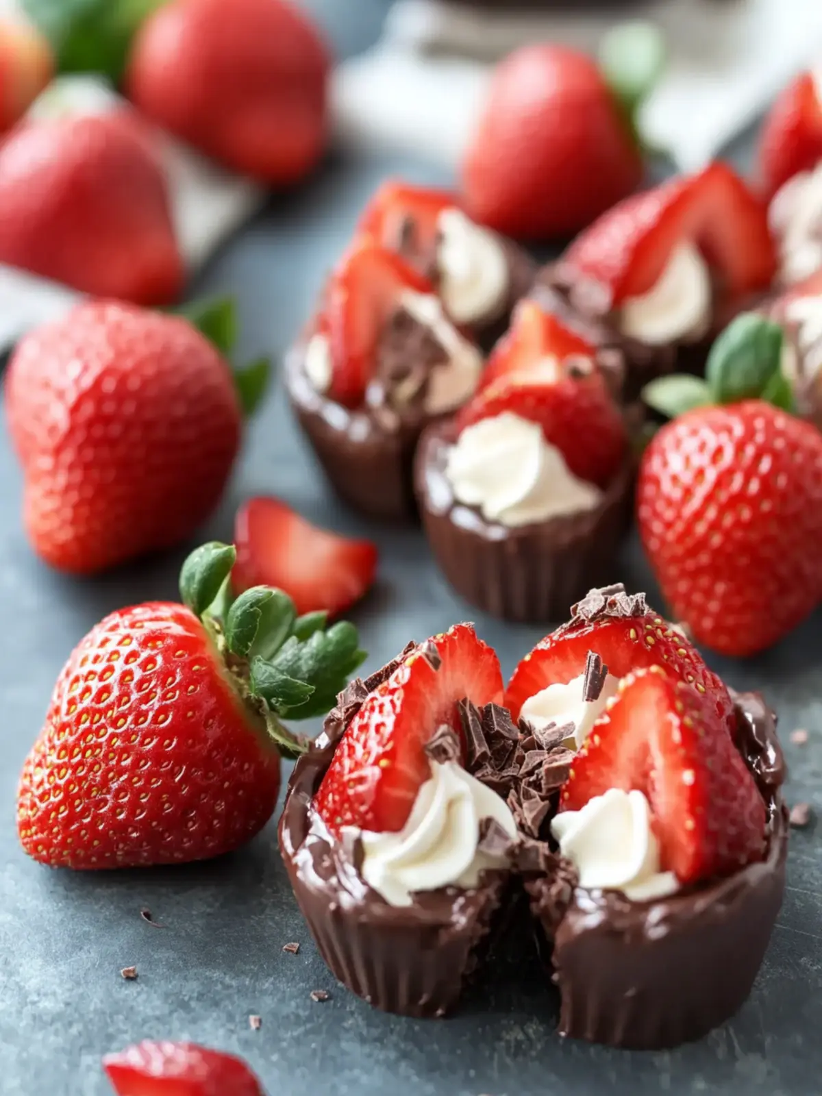 Decadent Chocolate Cheesecake Stuffed Strawberries You’ll Love 4 Chocolate Cheesecake Stuffed Strawberries