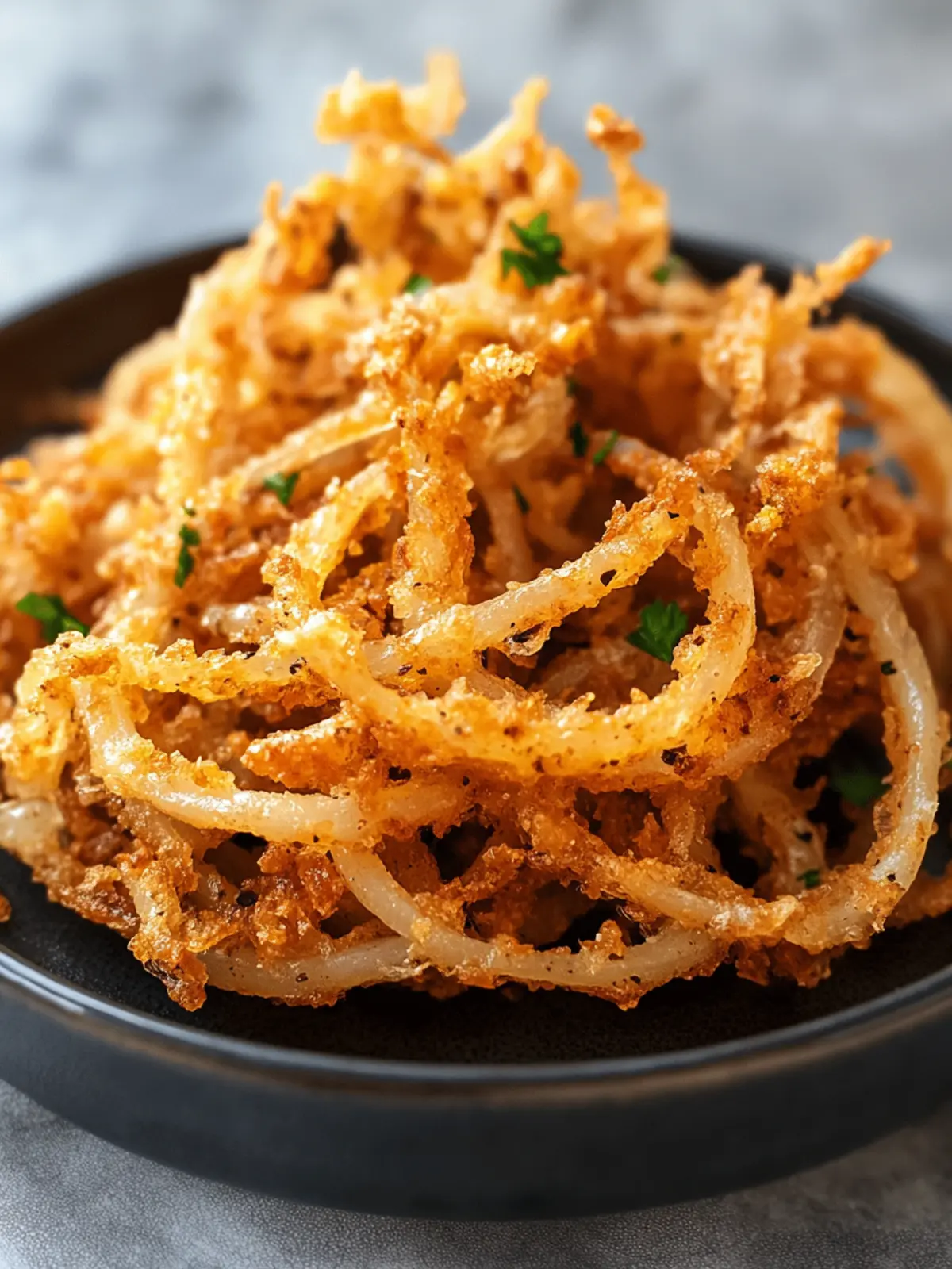 Crispy Air Fryer Onion Straws Recipe You Can't Resist 2 Air Fryer Onion Straws Recipe