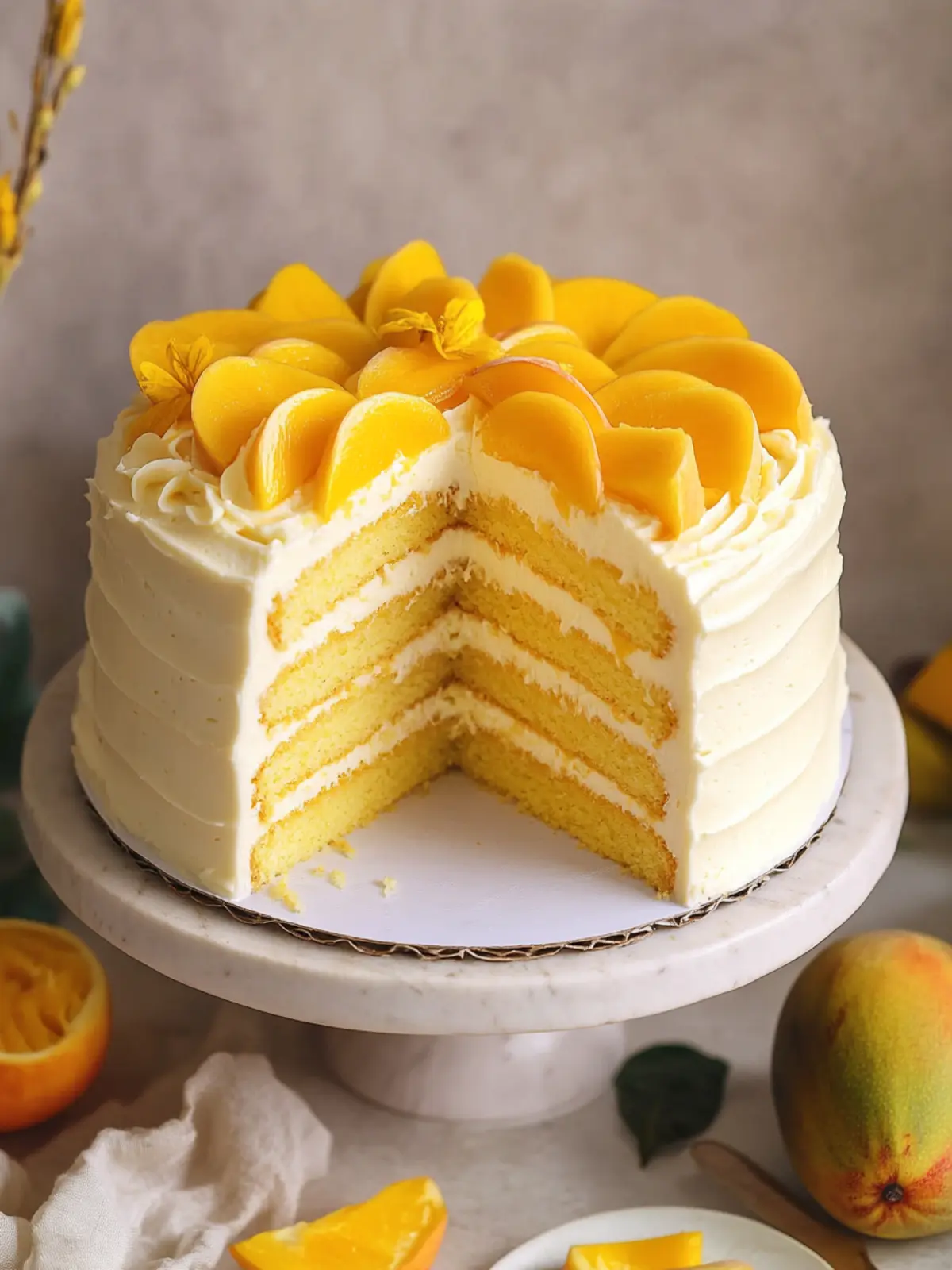Luscious Mango Cream Chiffon Cake That Will Wow Your Guests 3 Mango Cream Chiffon Cake