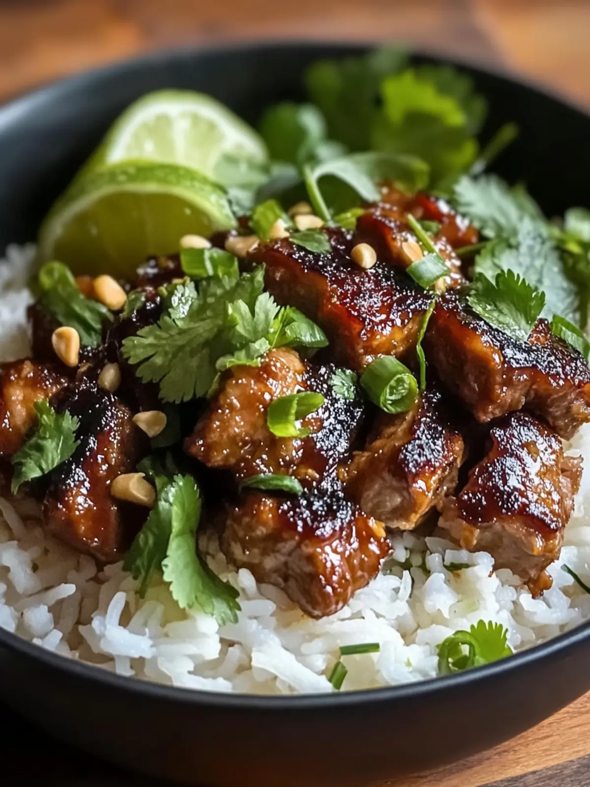 Ginger Lime Pork with Coconut Rice Easy Dinner Recipe Bliss 2 Ginger Lime Pork with Coconut Rice Easy Dinner Recipe
