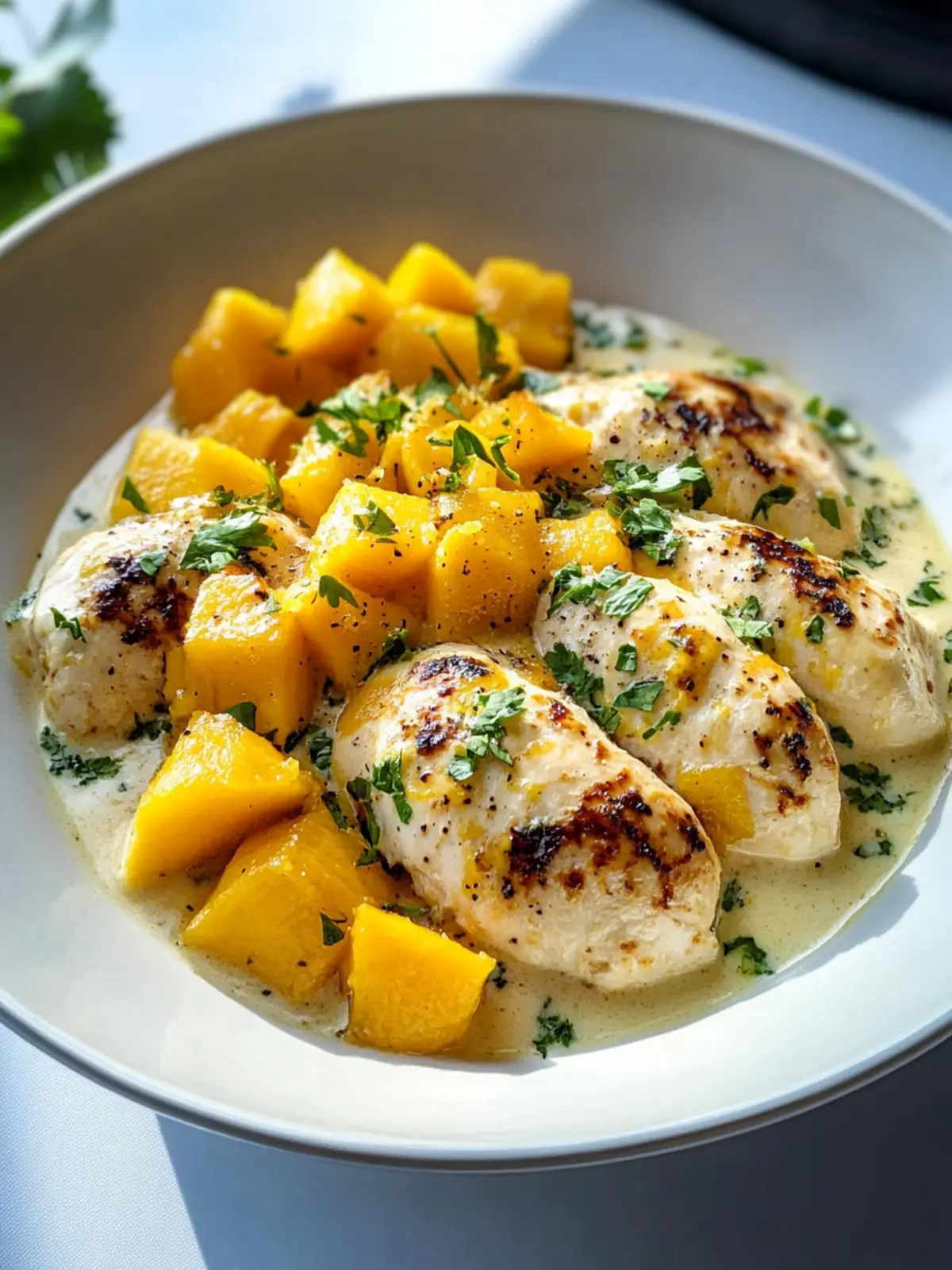 Tropical Mango Coconut Chicken Delight in 25 Minutes Flat 2 Tropical Mango Coconut Chicken Delight